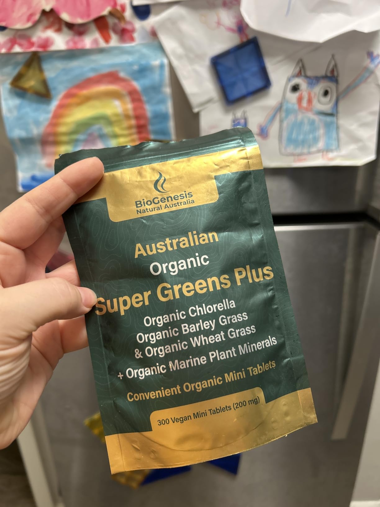 Biogenesis SuperGreens Plus Tablets - 300 Count (200 mg) | Organic Chlorella, Wheatgrass & Barley Grass | Australian Grown | Vegan Mini Tablets customer photo 2