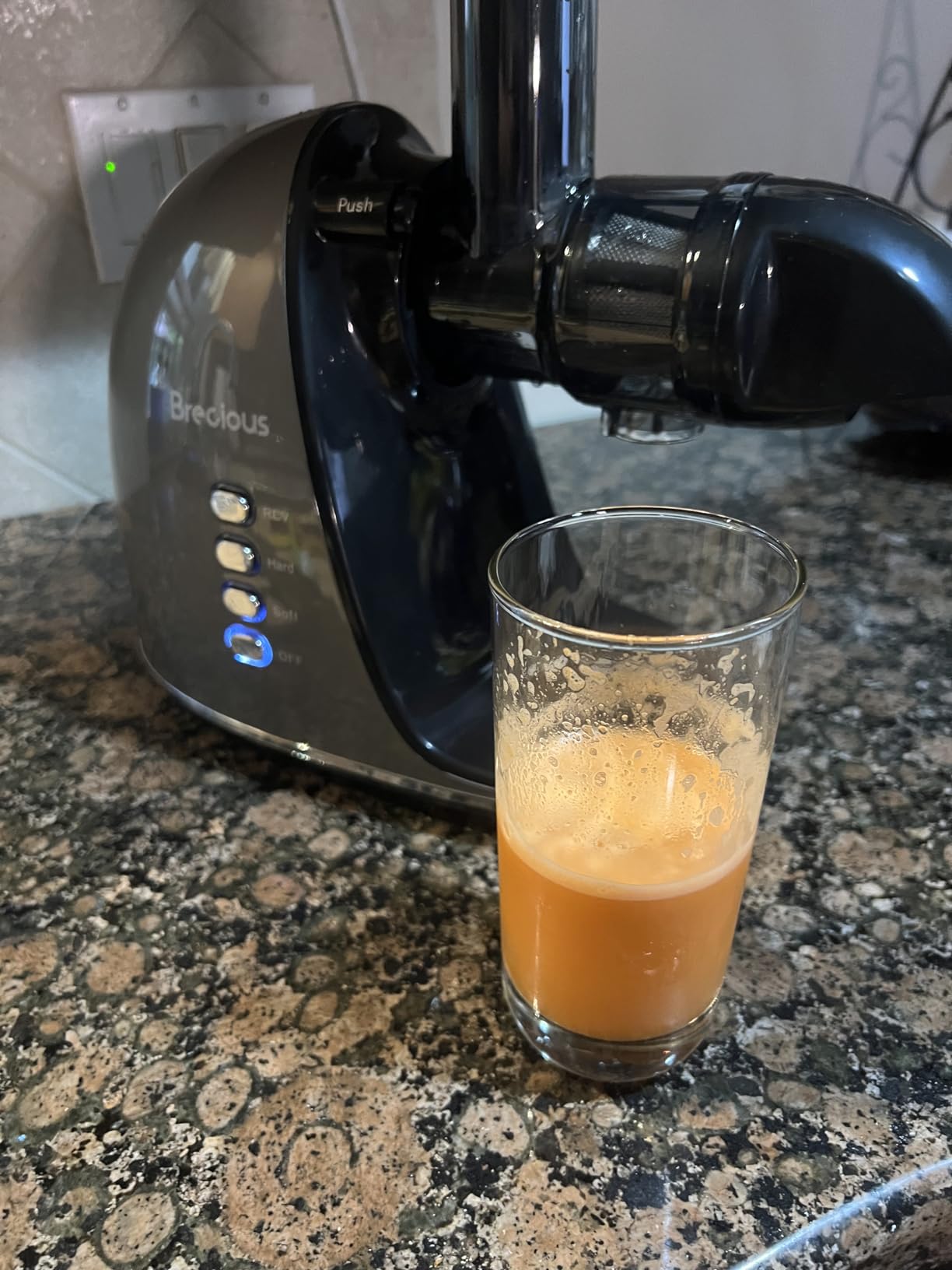 Brecious Slow Masticating Cold Press Juicer with 2 Speed Modes & Quiet Motor, Reverse Function, BPA-Free, Easy to Clean (Black) customer photo 2