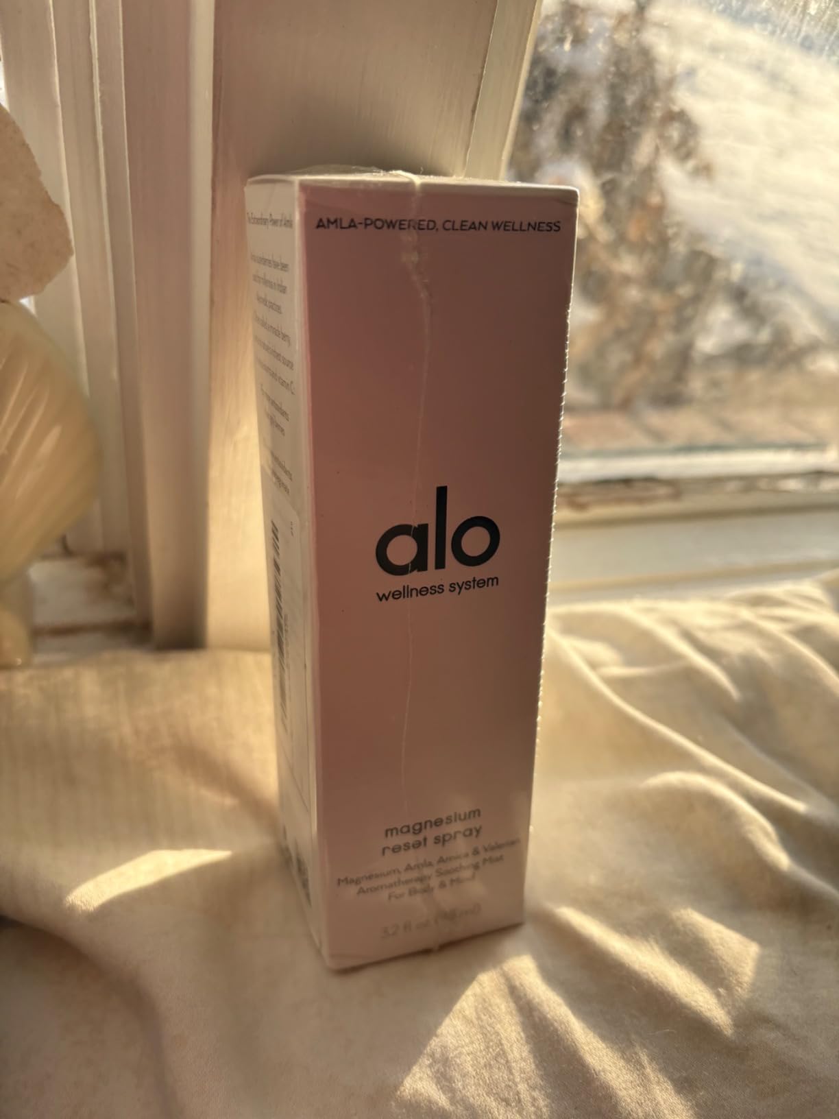 ALO Magnesium Oil Spray | Sleep & Relaxation + Muscle Recovery | Fast-Absorbing Magnesium with Valerian Root, Arnica & Essential Oils | Non-Sticky Body & Pillow Mist | 3.2 oz customer photo 2