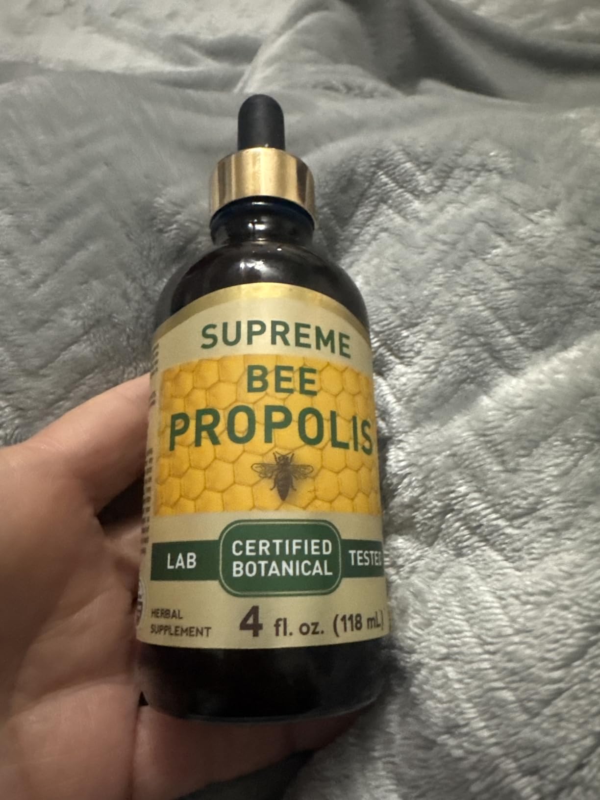 Piping Rock Bee Propolis Extract Tincture | 4 Fl Oz | Certified Botanical Liquid Drops | Non-GMO, Gluten Free Supplement customer photo 1