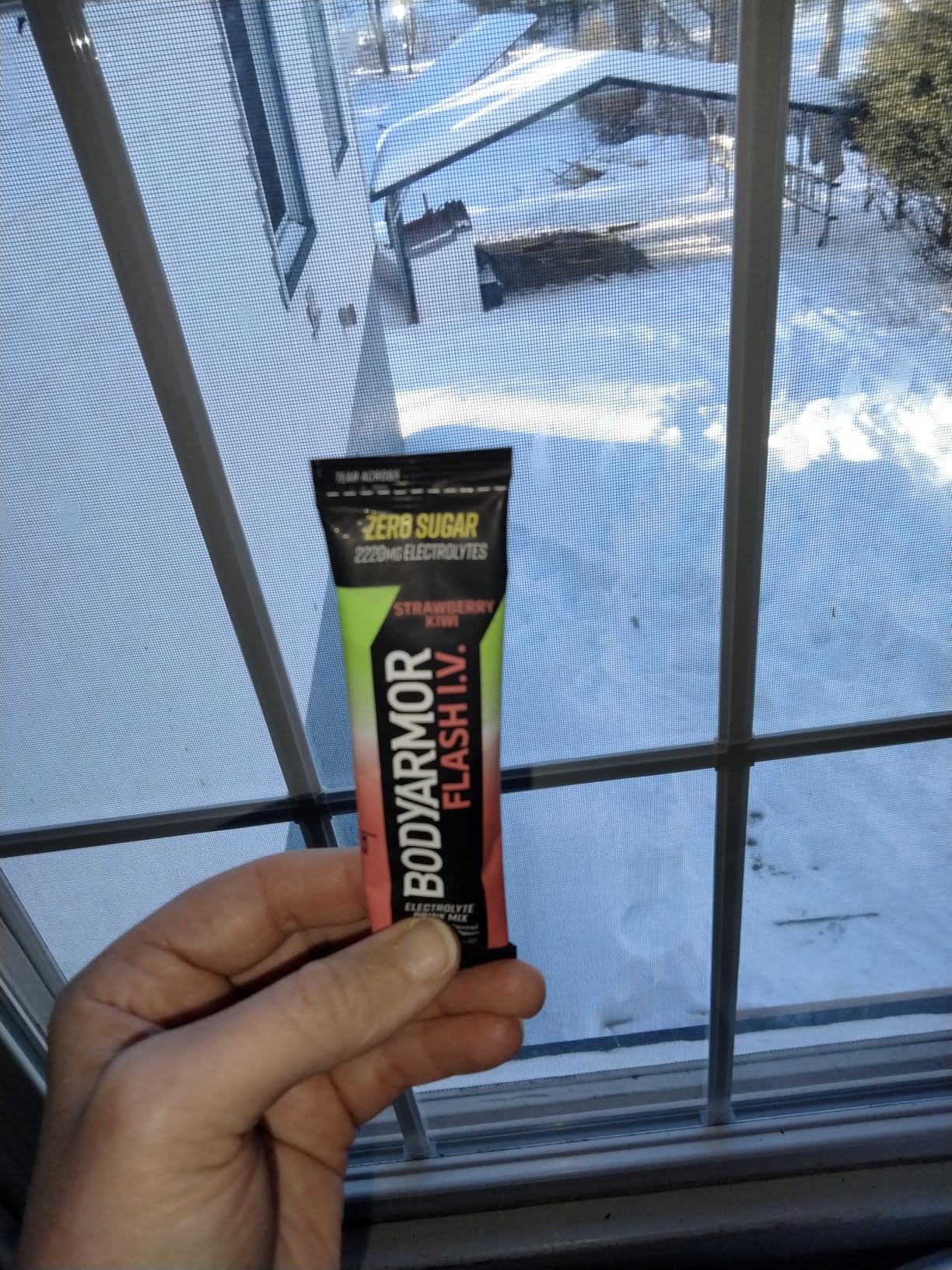 BODYARMOR Flash IV Electrolyte Packets, Strawberry Kiwi - Zero Sugar Drink Mix, Single Serve Packs, Coconut Water Powder (15 Count) customer photo 2