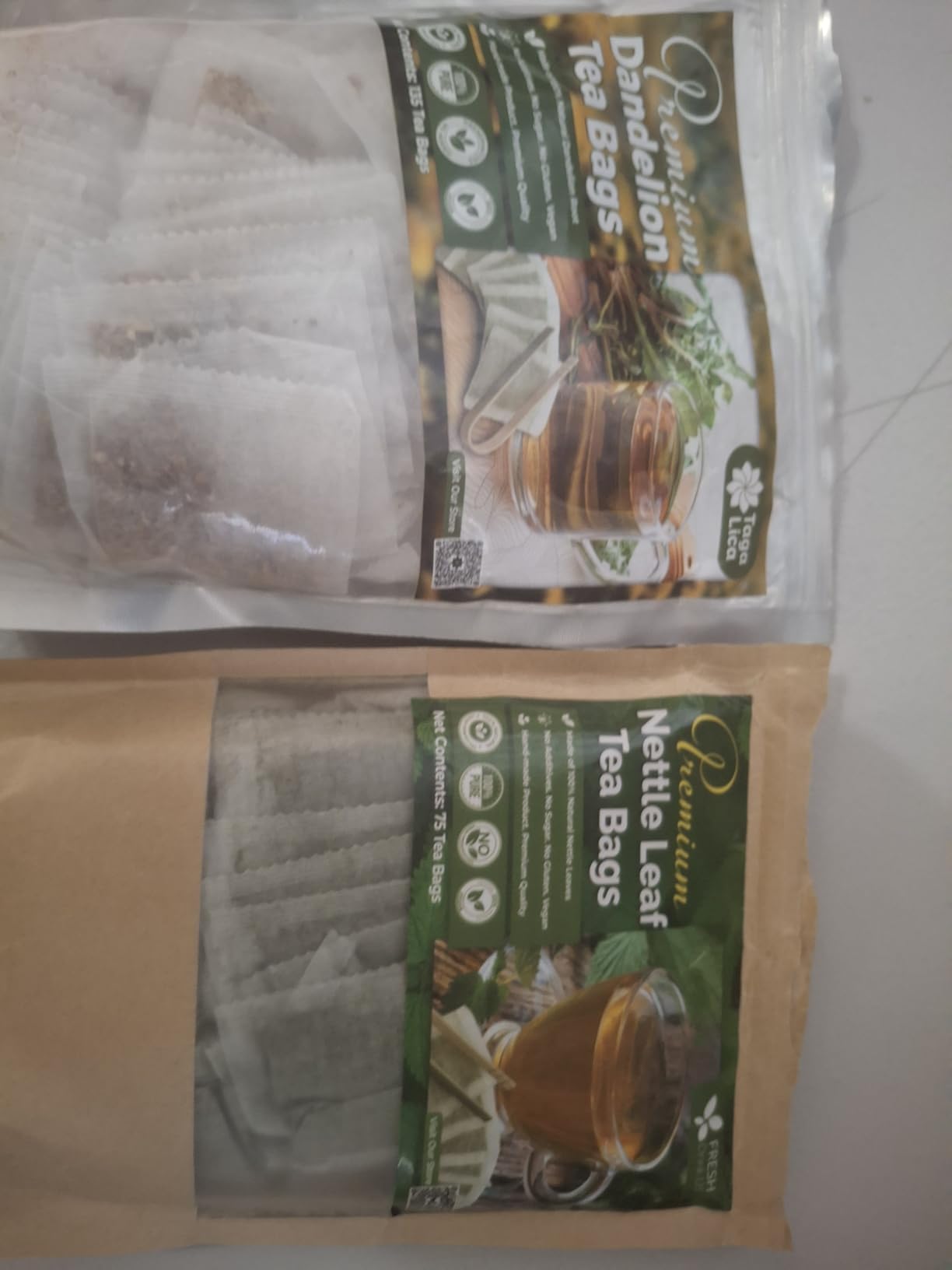 FreshDrinkUS, Premium 135 Nettle Leaf Tea Bags, 100% Natural & Pure, Stinging Nettle Leaf Tea, Burn Nettle, Stinging Nettle, Stinger Tea, No Sugar/Caffeine/Gluten, Vegan customer photo 2