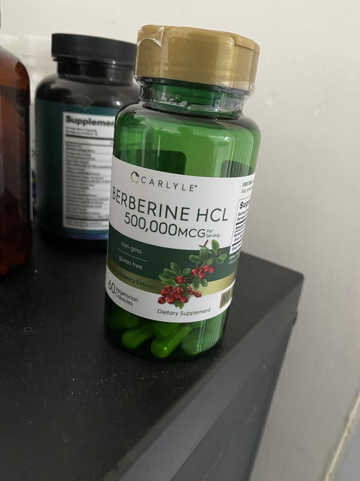 Carlyle Berberine HCL Supplement | 500,000mcg | 60 Capsules | Vegetarian, Non-GMO, Gluten Free customer photo 2