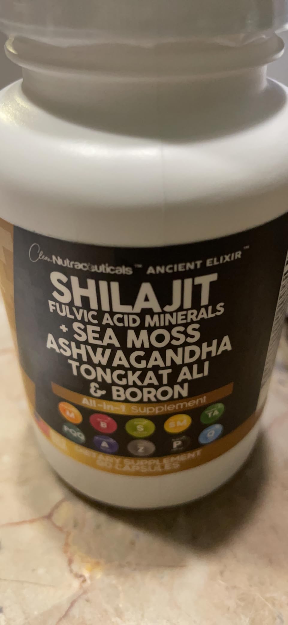 Clean Nutraceuticals Shilajit Supplement for Men with Sea Moss, Tongkat Ali, Ashwagandha, Boron, Zinc, CoQ10, PQQ - Fulvic Acid Capsules - Energy Support - 90 Count - Resin, Gummy & Powder Alternative customer photo 1