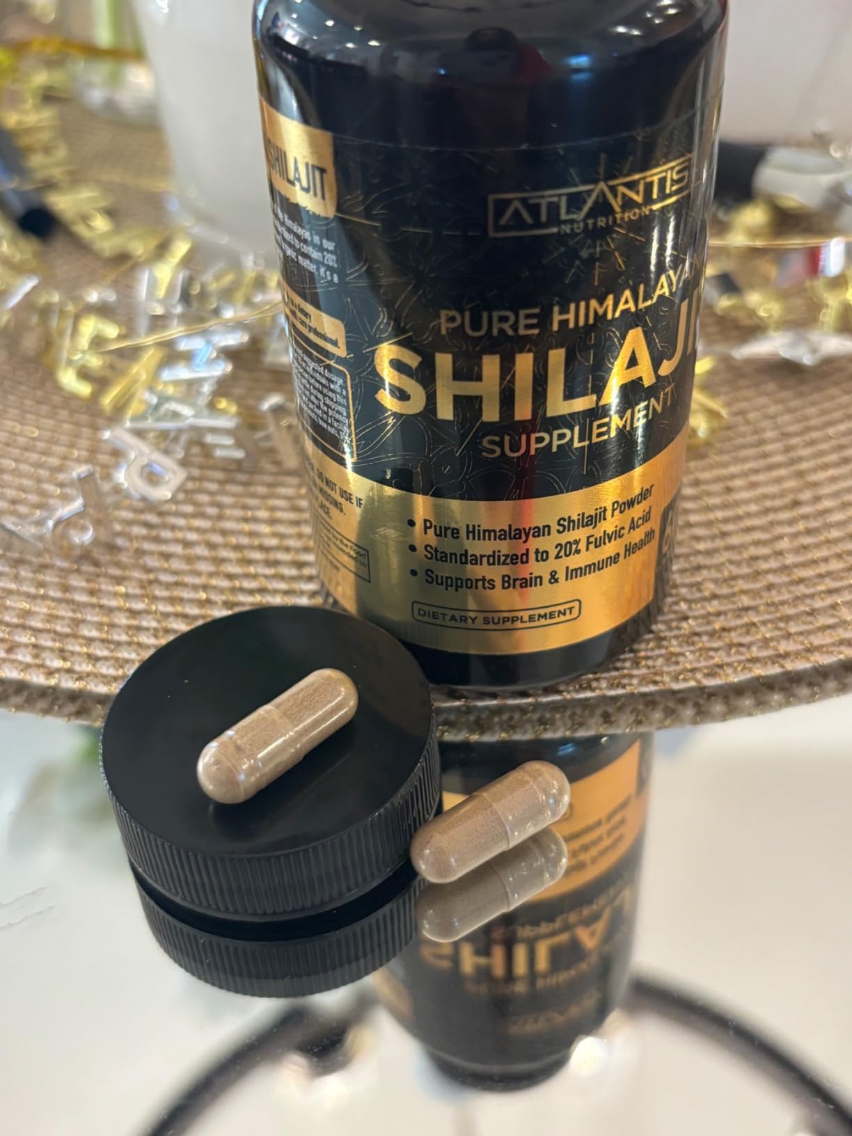 Atlantis Nutrition Himalayan Shilajit Capsules Formulated with 20% Fulvic Acid | Himalayan Shilajit Supplement for Men & Women | 120 Capsules customer photo 2