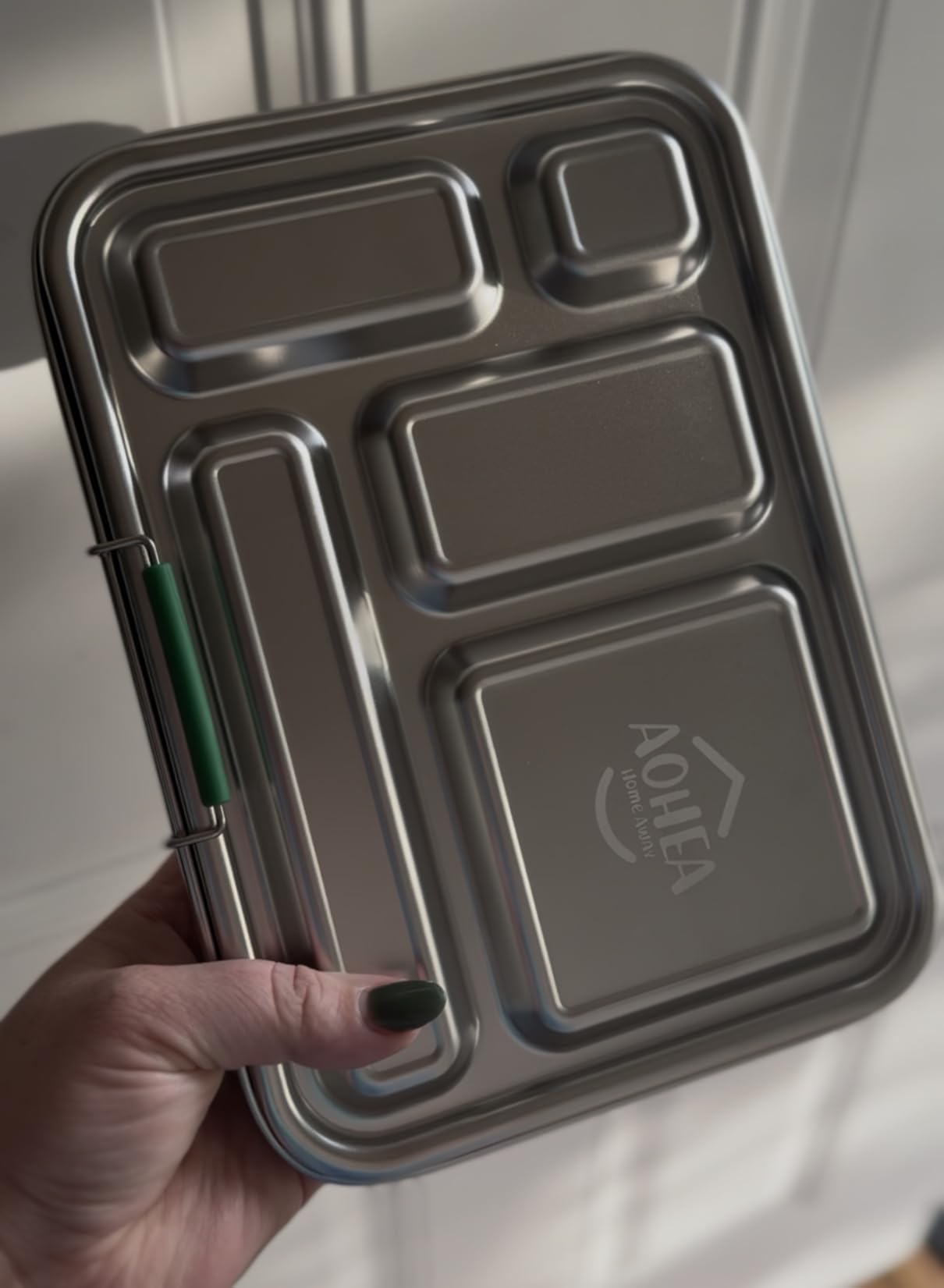 Stainless Steel Bento Box Kids, Kids Metal Bento Lunch Box BPA Free, 304 Stainless Steel customer photo 1