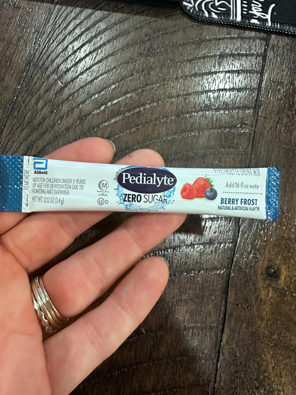 Pedialyte Electrolyte Drink Mix With Zero Sugar | Hydration With Key Electrolytes | Great Hydration Low in Calories | Berry Frost, 8 Powder Packets customer photo 2