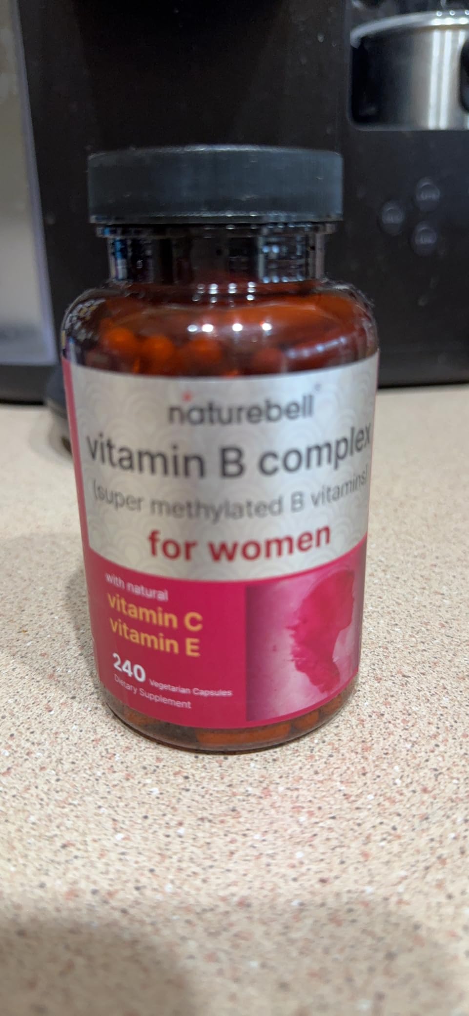 NatureBell Methylated B Complex Vitamins - 240 Vegetarian Capsules - High Bioavailability 12-in-1 Formula - for Immune Health & Energy Support* - Non-GMO & Gluten-Free customer photo 2