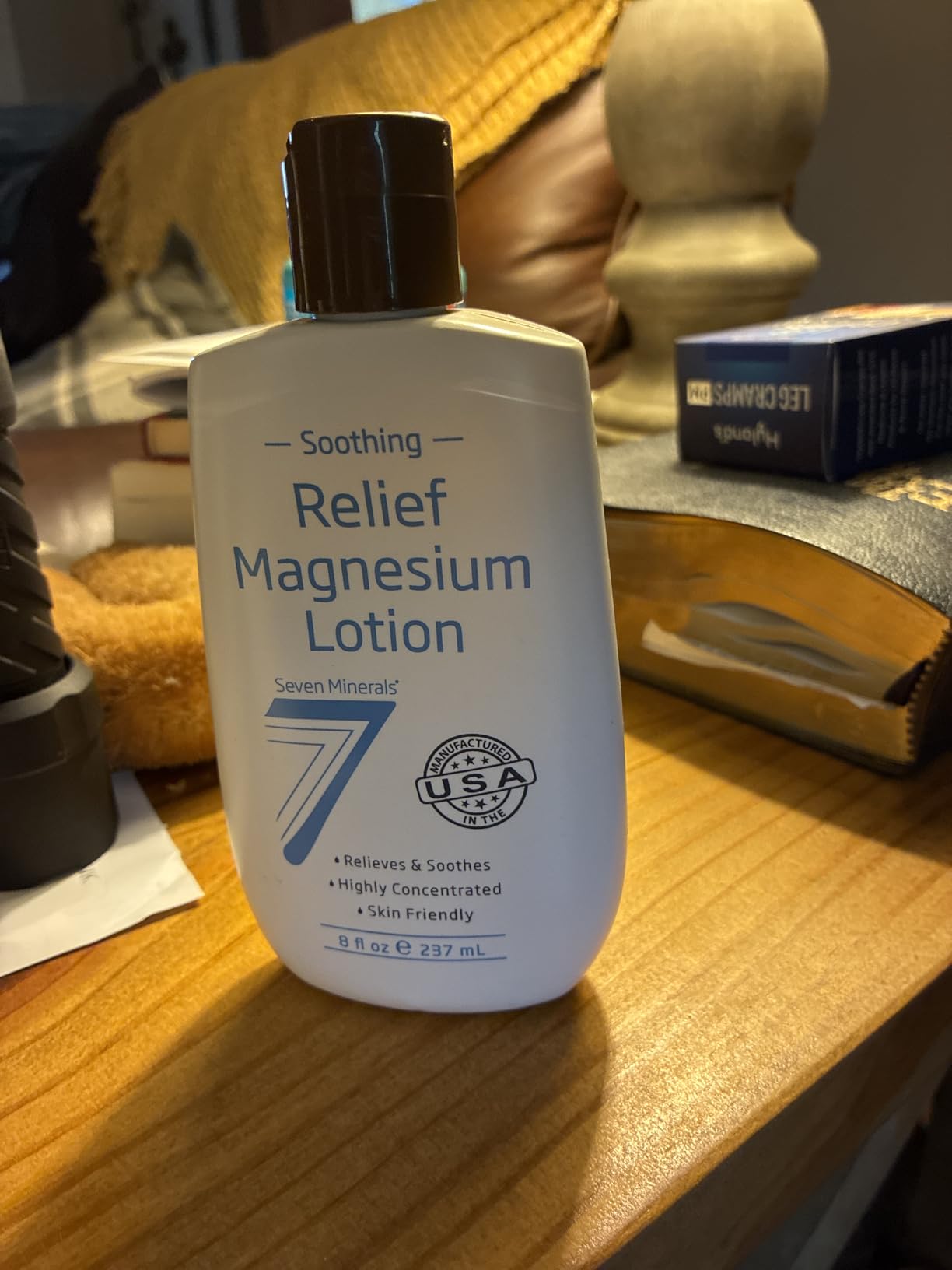 Seven Minerals Magnesium Lotion for Sleep, Soothing Relief & Relaxation - Highly Concentrated Magnesium for Better Sleep, Feet & Joint Care. Non-Greasy Lotion with Skin Friendly Ingredients - 8 fl oz customer photo 2