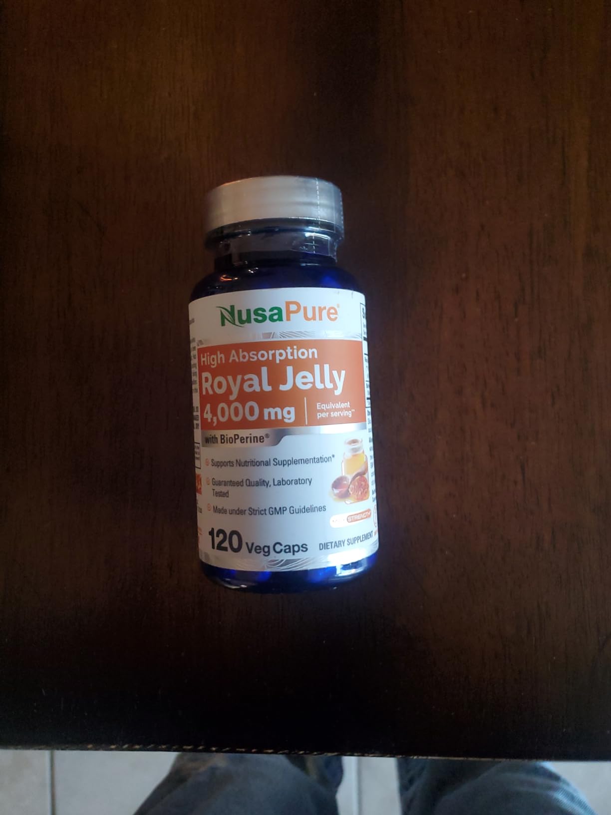 NusaPure Royal Jelly Capsules, 400 mg, 120 Veg Capsules (Non-GMO, Dairy Free) customer photo 1