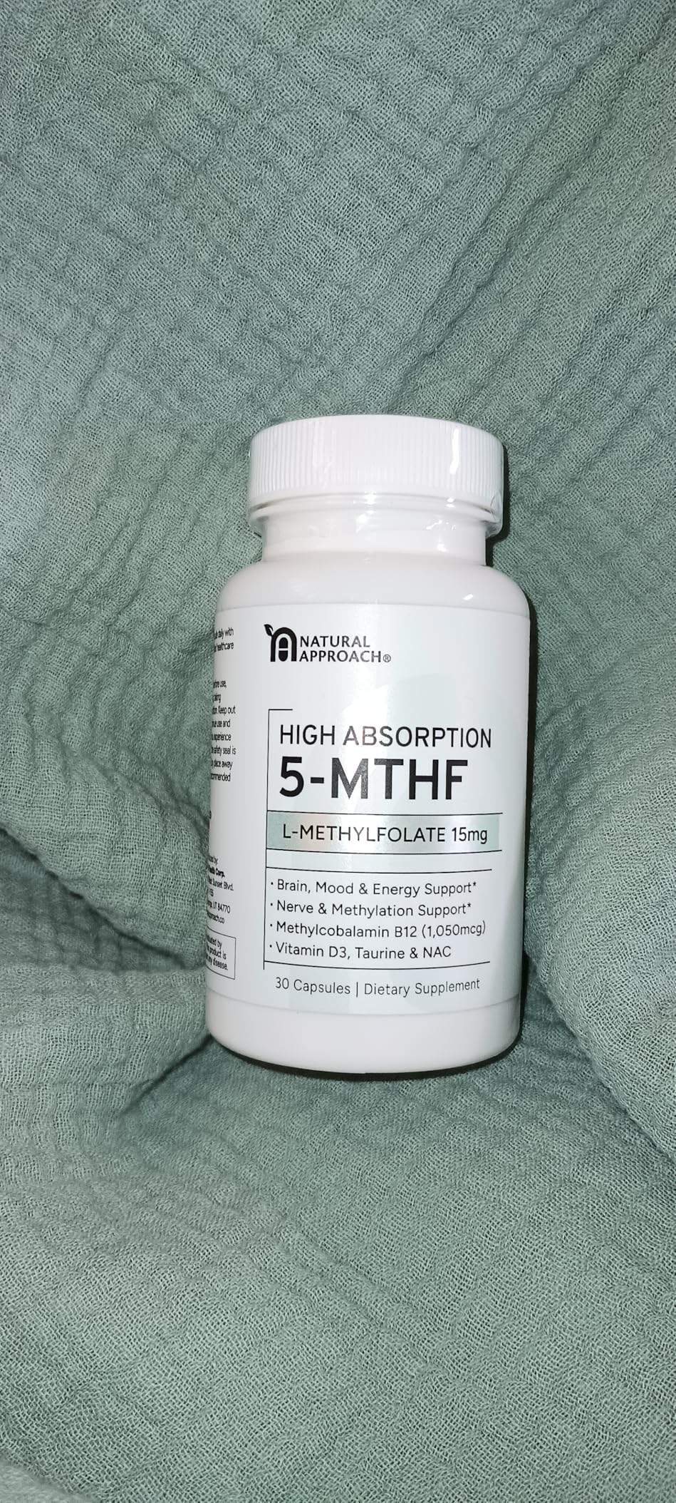 L-Methylfolate 15mg | 5-MTHF (Active B9) with Methyl B12, D3, NAC & Taurine | Premium Methylated Folate Supplement for Daily Use | Mood, Energy & Cognitive Support | 60 Capsules customer photo 2