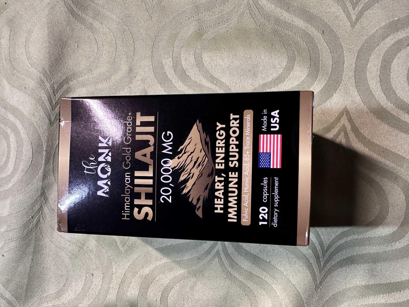 Organic Shilajit with Fulvic Acid, Humic Acid, 85+ Minerals- Gold Grade Plus - Same as Resin - Energy, Stamina, Brain Support - 120 Capsules - Made in The USA customer photo 2