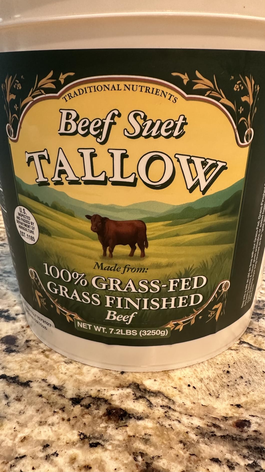 Pasture Raised Beef Tallow, Grass-Fed & Grass-Finished, Made from Beef Suet for More Nutrients, 14oz Glass Jar customer photo 2