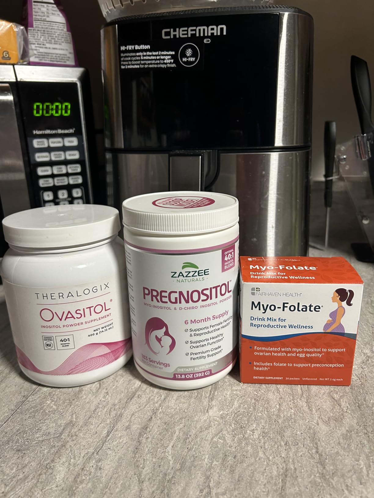 Theralogix Ovasitol Inositol Powder - 90-Day Supply - Myo-Inositol & D-Chiro Inositol for Hormone Balance & Ovarian Function Support - NSF Certified - 400 g (180 Servings) customer photo 2