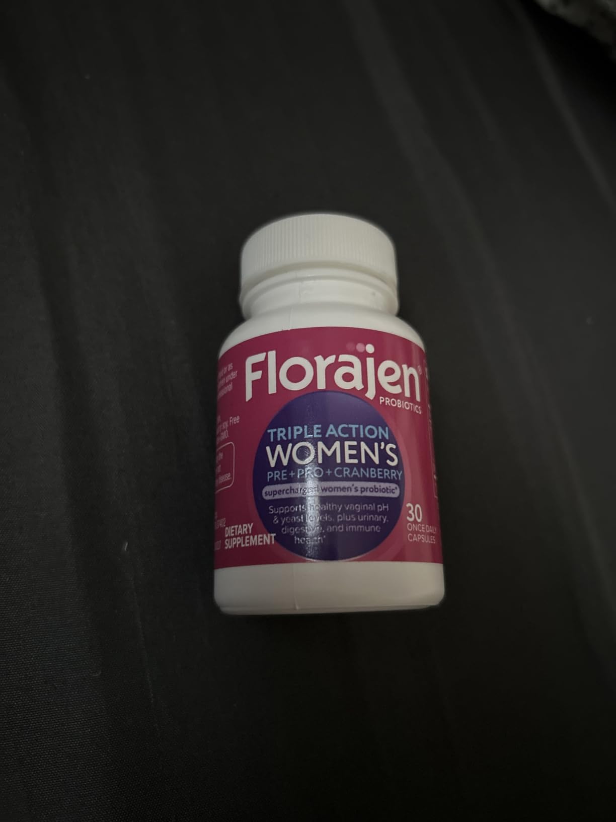 Florajen Women's Probiotic with Cranberry - Prebiotic + Probiotic for Vaginal, Digestive, & Immune Support - Women's Gut & Urinary Health Support - Vegan, Gluten-Free Daily Wellness - 30 Capsules customer photo 1