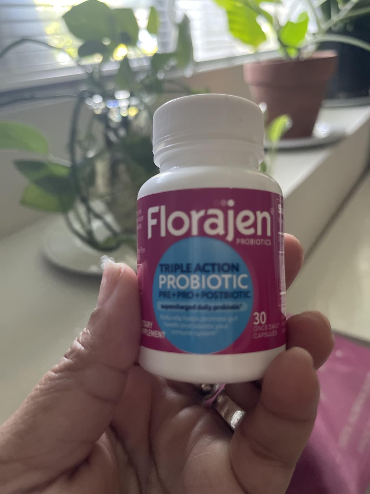 Florajen Women's Probiotic - Prebiotic + Probiotic + Postbiotic for Digestive & Immune Support - Bloating & Constipation Relief - Vegan, Gluten-Free, Non-GMO Daily Gut Health Support - 30 Capsules customer photo 1