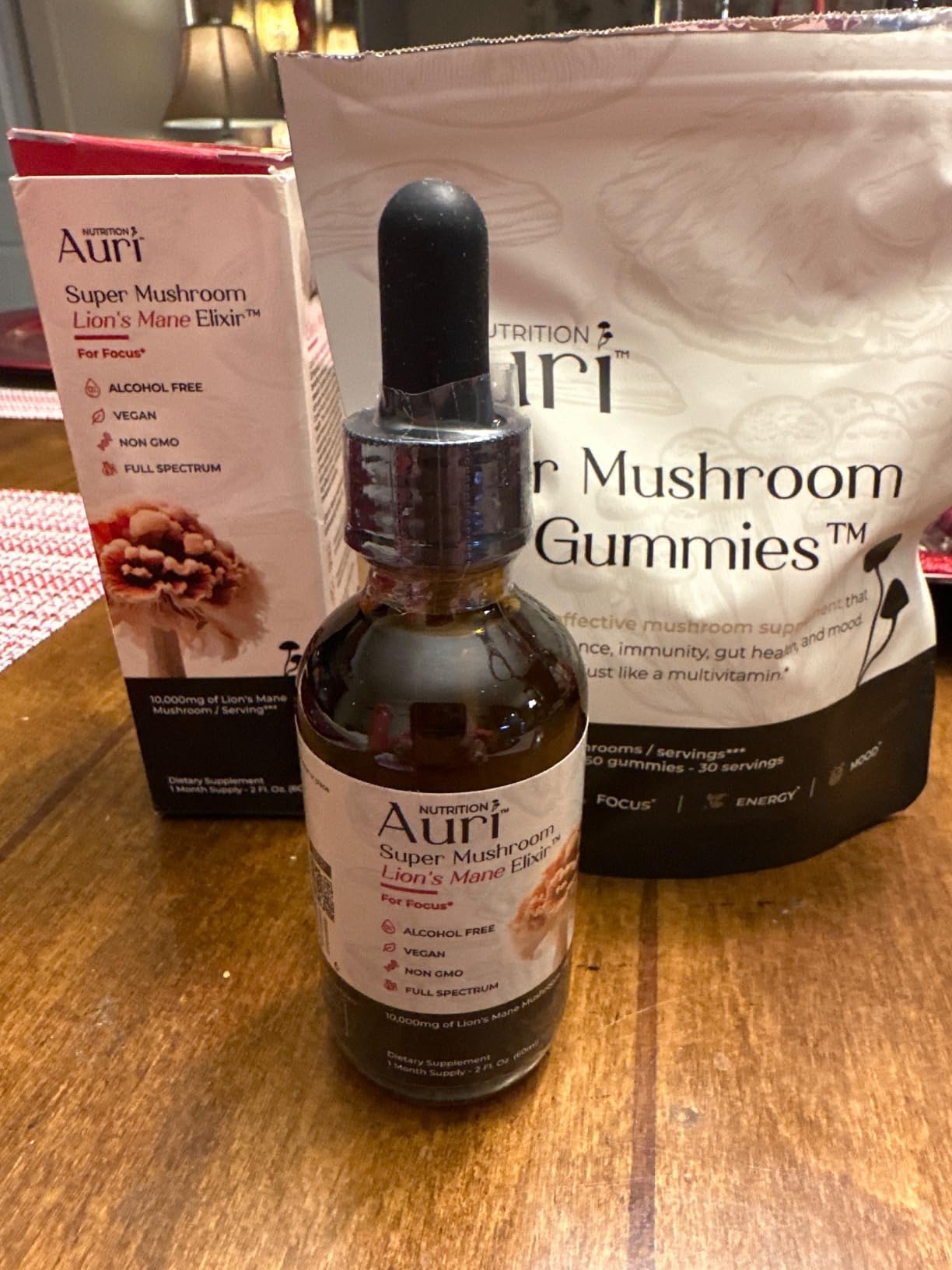 Auri Nutrition Lion's Mane Liquid Elixir - Brain Supplements for Memory and Focus with Functional Mushrooms - Lions Mane Supplement, Full Spectrum Lion's Mane Extract - No GMO, Vegan Mushroom Tincture customer photo 1