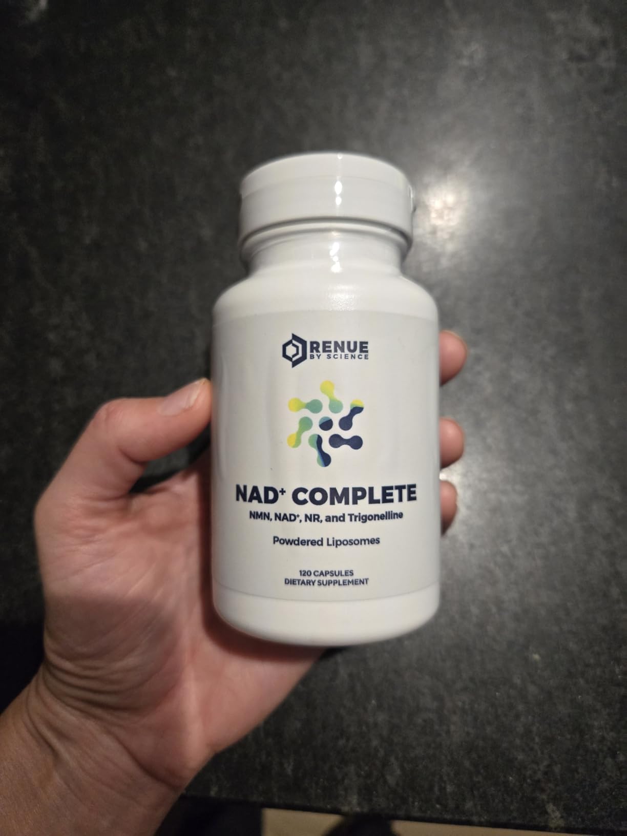 Renue By Science NAD+ Complete | 120 Liposomal NAD Supplement Capsules with NMN, NR & Trigonelline - 310mg NMN & 160mg NAD per Serving | Bioavailable Formula for Increased Absorption | Made in the USA customer photo 1