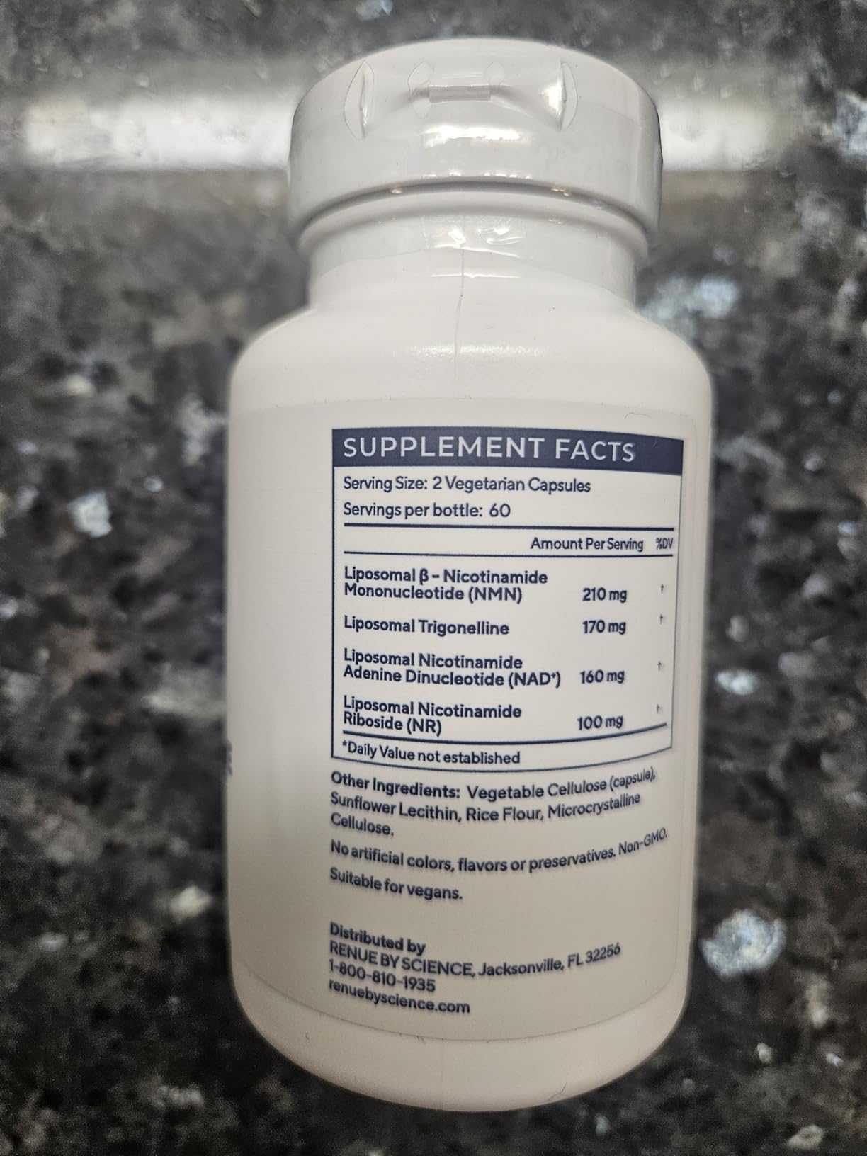 Renue By Science NAD+ Complete | 120 Liposomal NAD Supplement Capsules with NMN, NR & Trigonelline - 310mg NMN & 160mg NAD per Serving | Bioavailable Formula for Increased Absorption | Made in the USA customer photo 2