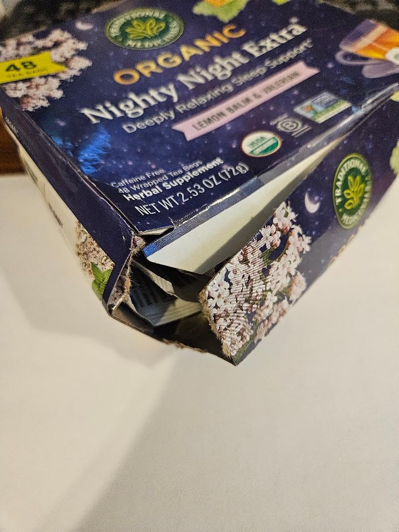 Traditional Medicinals Organic Nighty Night Extra Tea With Valerian Root for Relaxation, 48 Tea Bags customer photo 1