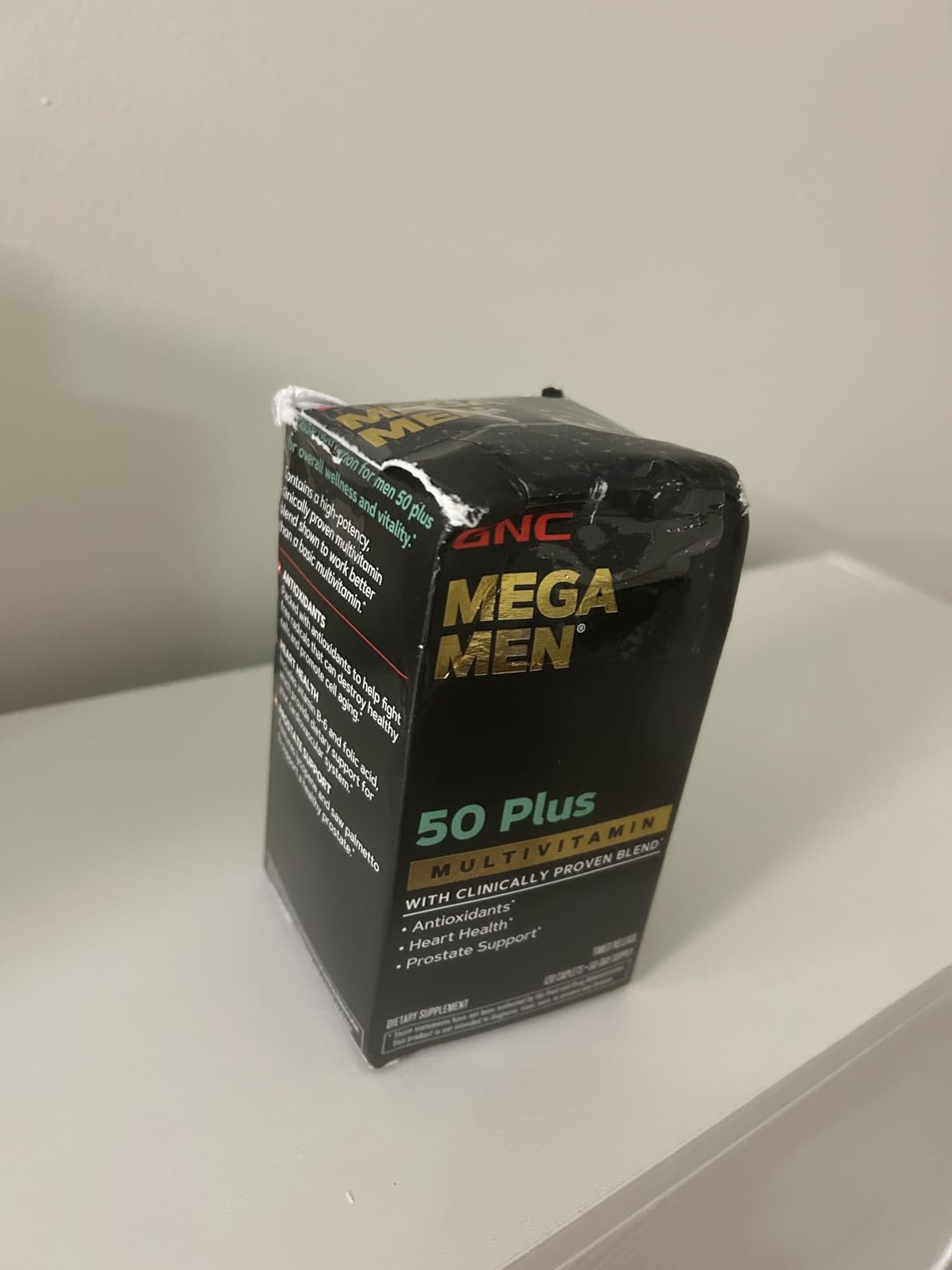 GNC Mega Men 50 Plus Multivitamin for Men | Antioxidants | Heart Health | Prostate and Circulatory Support | 120 Count customer photo 1