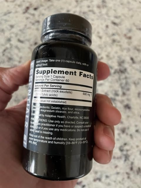 Nugenix Essentials Shilajit Capsules Supplement for Men and Women - 500mg, Standardized to 50% Fulvic Acids, Himalayan, 60 Capsules customer photo 2