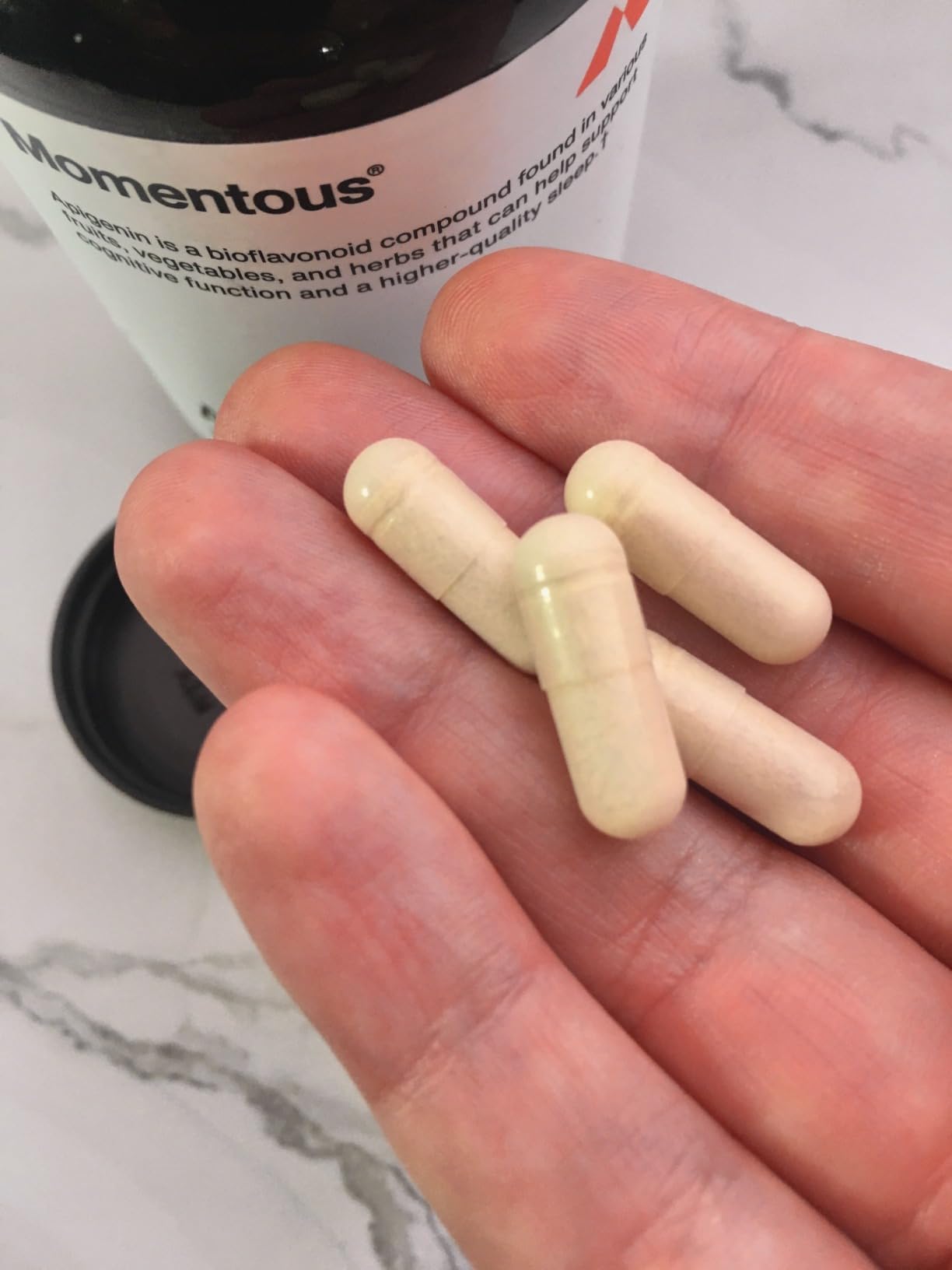 Momentous Apigenin Supplement - 50 mg per Capsule - NSF Certified for Sport - 60-Count customer photo 1