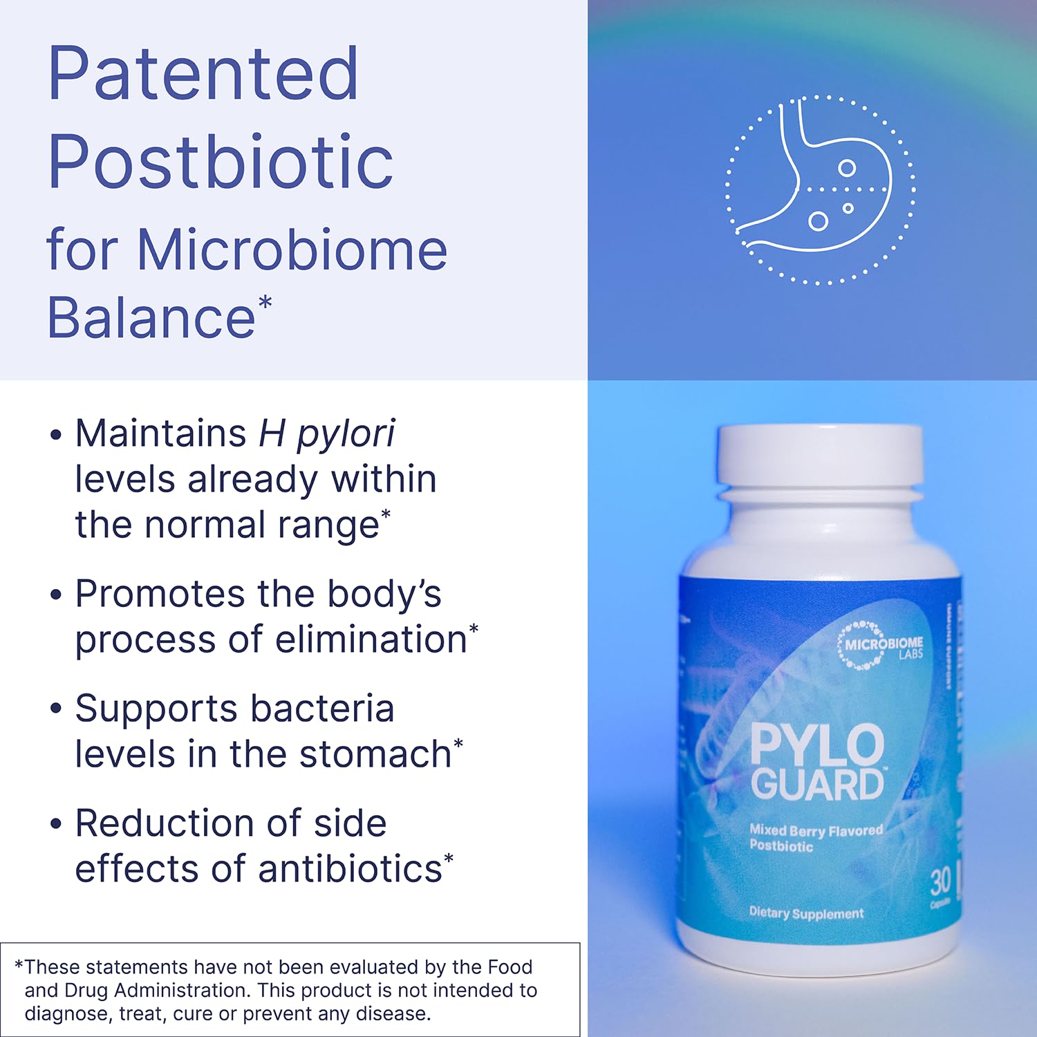 Microbiome Labs PyloGuard - Patented L reuteri DSM17648 to Improve Digestive Comfort - Gut Health & Immune Support Supplement - Postbiotic (30 Capsules) customer photo 2