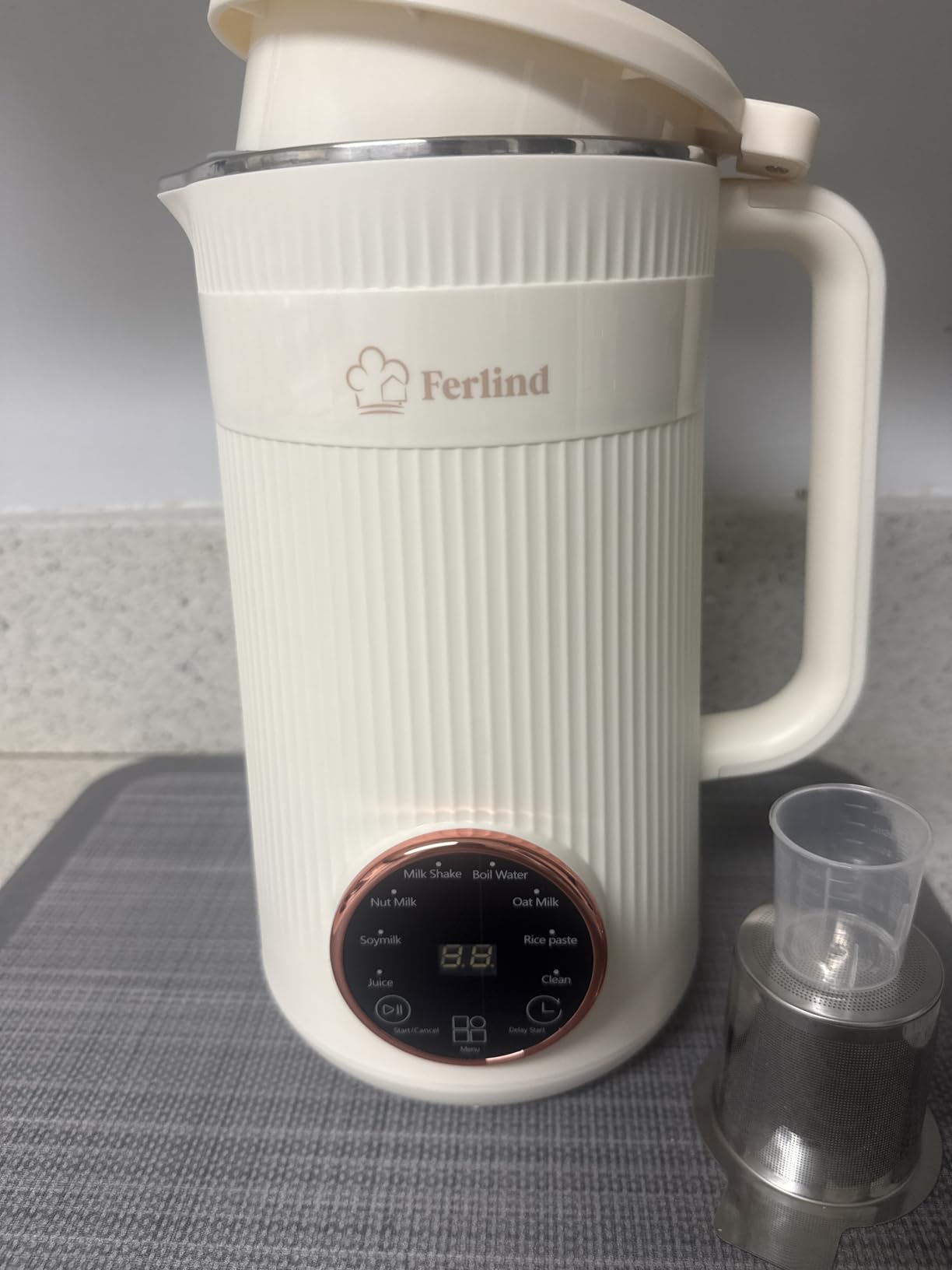 NEW 8-in-1 Nut Milk Maker for 32 oz Homemade Almond Milk, Oat Milk, Soy Milk, Coconut Dairy-Free Milk Beverages, Plant-Based Milk - Delay Start, Self-Cleaning, 50-recipe cookbook & Milk Frother customer photo 1