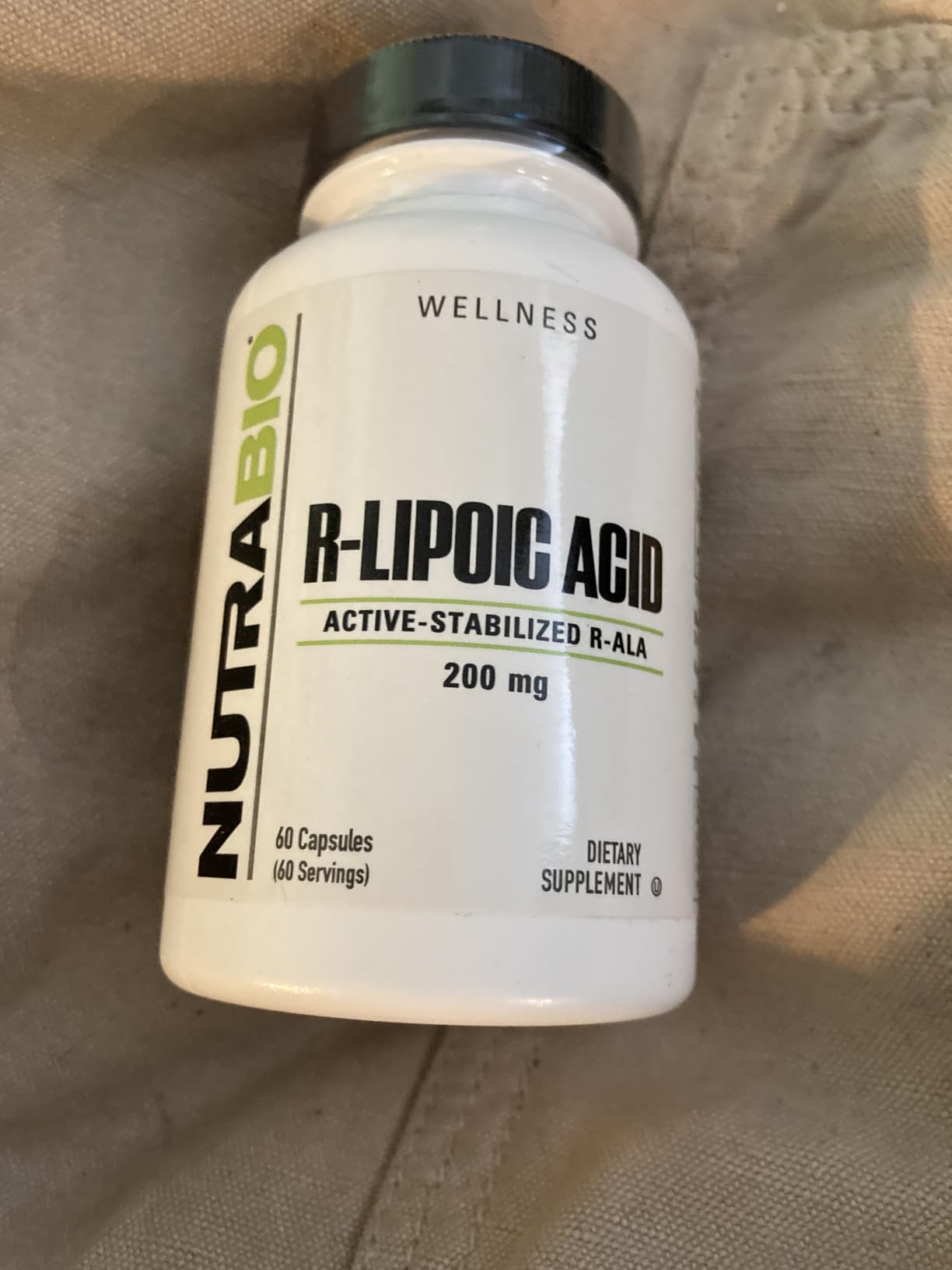 NutraBio R-Lipoic Acid Supplement, 200mg Active Stabilized R-ALA - Optimized Alpha Lipoic Acid Formula for Better Absorption to Support Health and Wellness - 60 Capsules customer photo 2