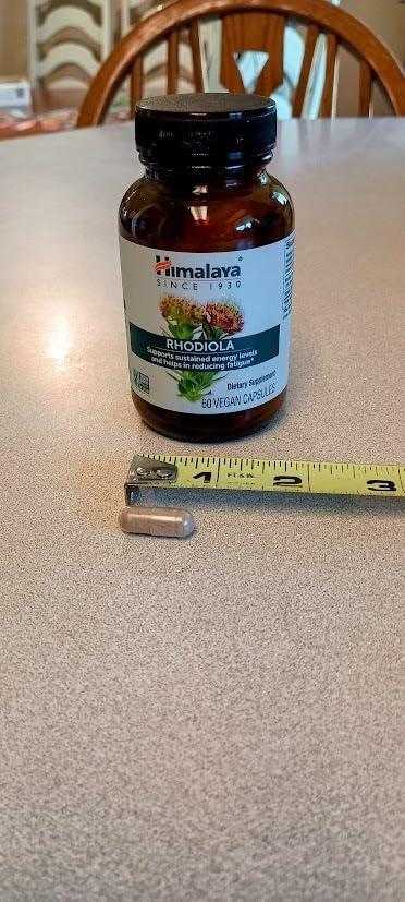 Himalaya Rhodiola Rosea - Herbal Energy Supplements for Supporting Stress Relief, Energy, and Exercise Endurance - Vegan, Gluten Free, 250 mg, 60 Capsules customer photo 2