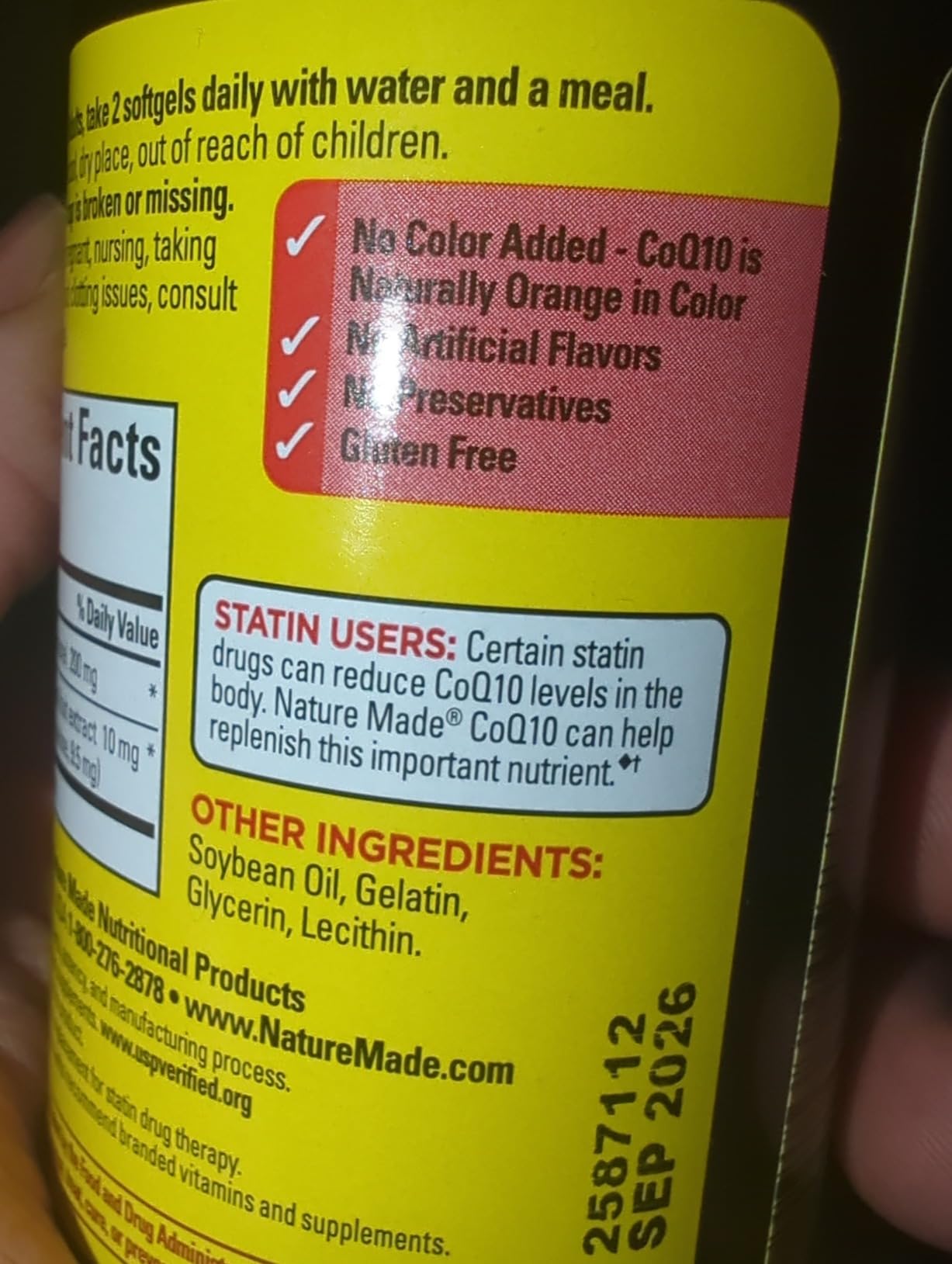 Nature Made CoQ10 200mg per Serving with Black Pepper Extract for Enhanced Nutrient Absorption, CoQ10 Supplement for Heart Health Support, 60 Softgels, 30 Day Supply customer photo 1