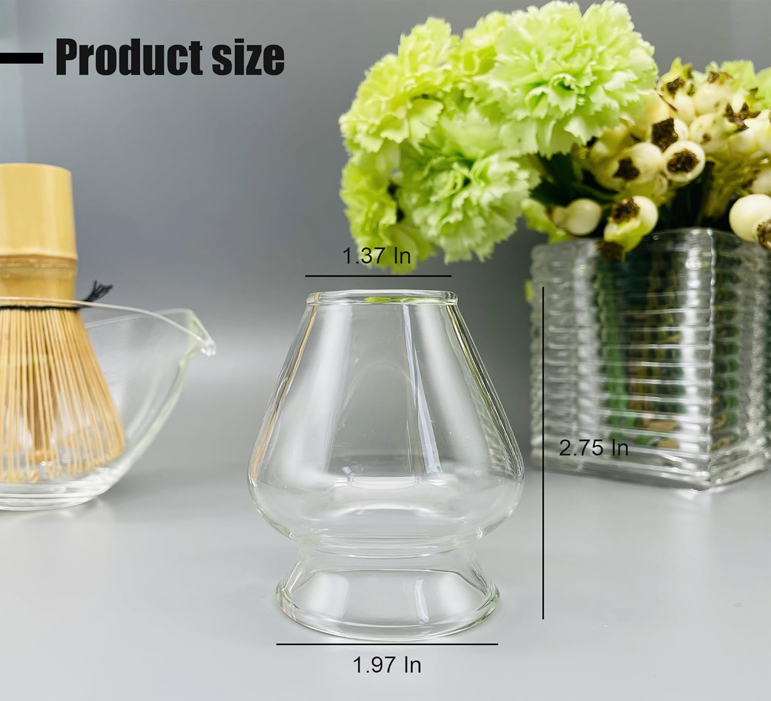 Matcha Tea Whisk Holder Ceramic Holder for Bamboo Matcha Chasen fit for Matcha Chasen Tea Set Accessories (Light Green) customer photo 2