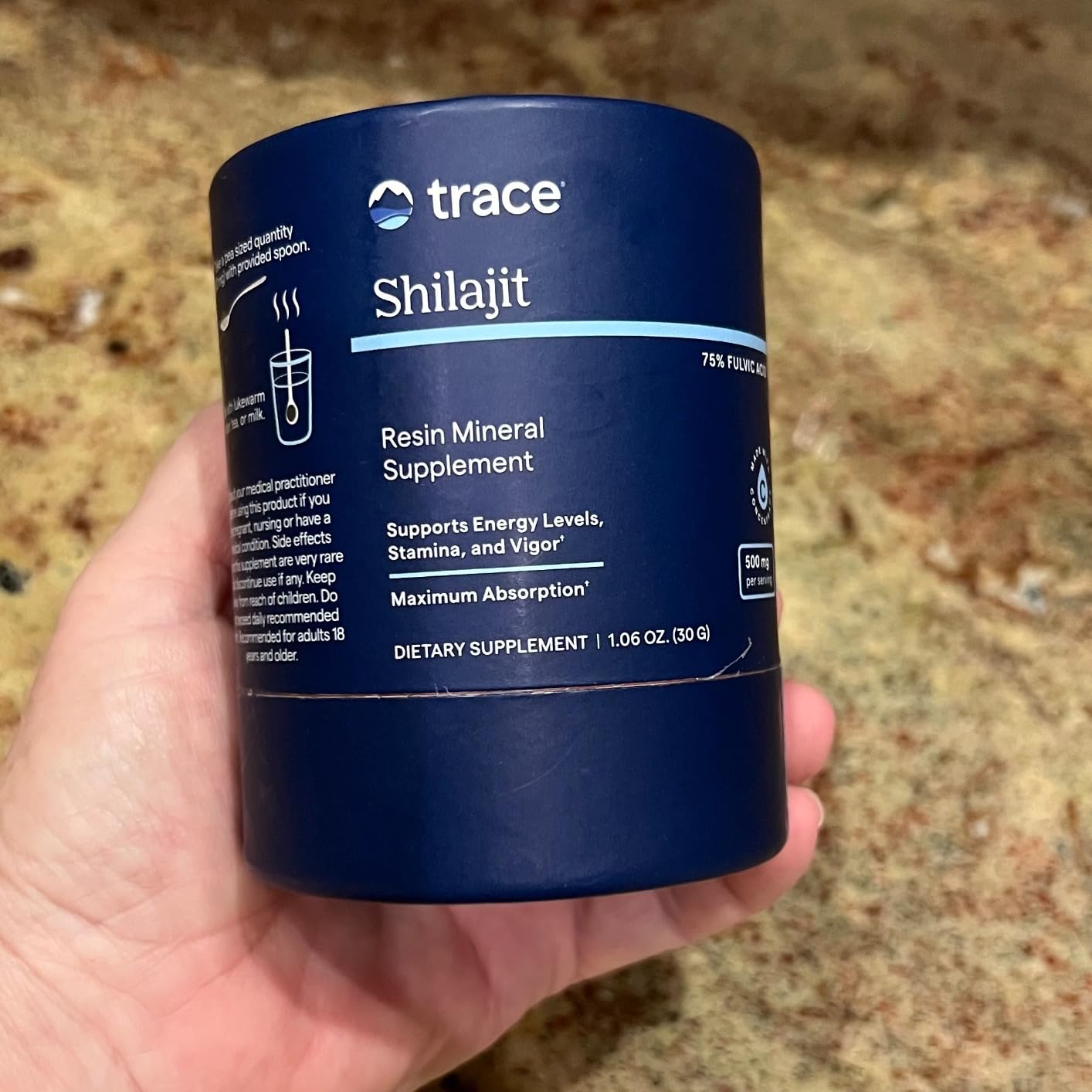 Trace Minerals Shilajit Resin - Himalayan Shilajit Resin for Overall Wellness - Immunity Support - Energy, Brain & Digestive Health Support - ConcenTrace - 450mg Per Serving (60 Servings) customer photo 1