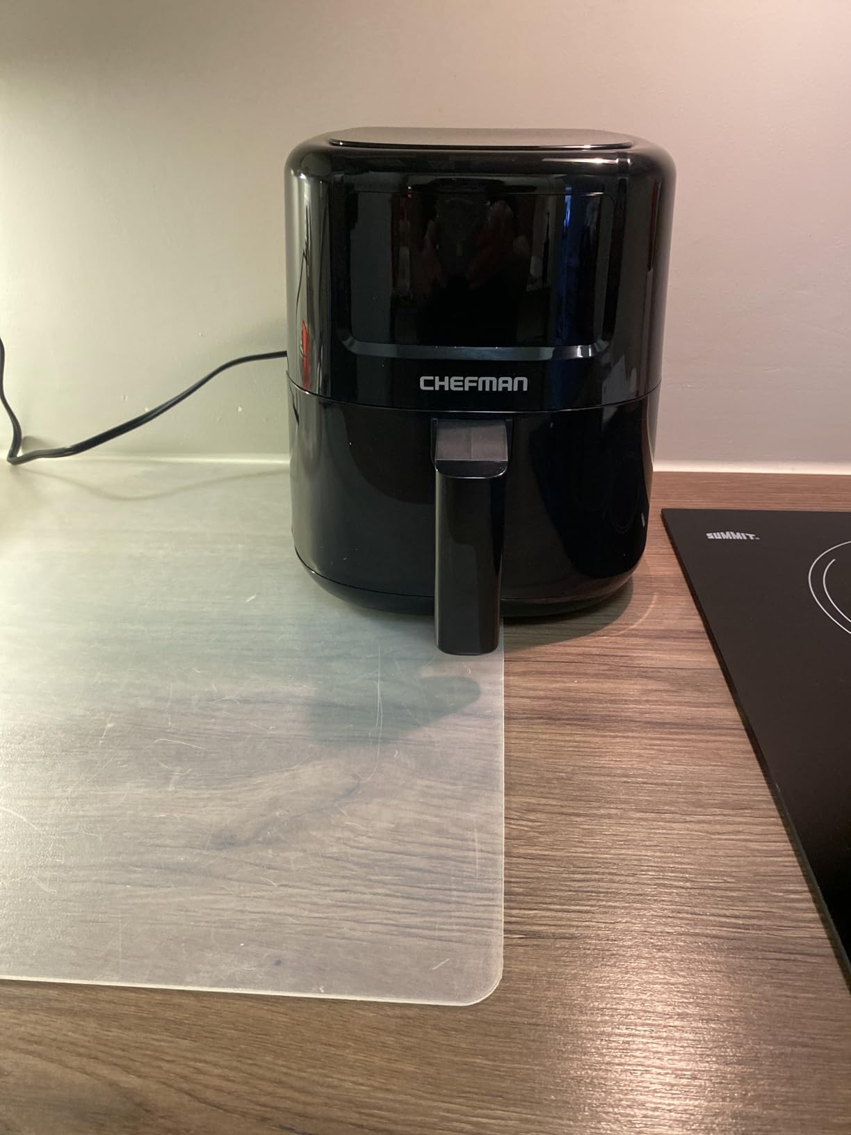 CHEFMAN 2 Qt Mini Air Fryer, Digital Space-Saving Compact Air Fryer with Nonstick and Dishwasher Safe Basket, Quick and Easy Meals in Minutes, Digital Timer and Shake Reminder, Black customer photo 2