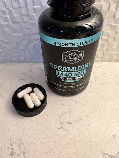 Spermidine Supplement (1440mg of 99% Pure Spermidine Supplements For Women & Men) 4 Months Supply (100X More Potent Than Wheat Germ Extract) 12MGS Per Serving For Cellular Health, Anti-Aging & Energy customer photo 2