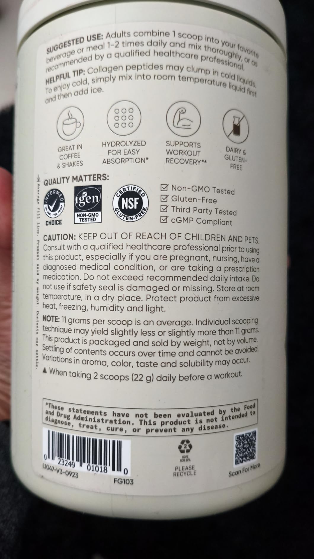 Sports Research Bovine Colostrum Powder - Easy to Mix, Single Ingredient Superfood - Immunity Support & Gut Health w/IgG Antibodies - U.S. Sourced, Non-GMO, Gluten Free - 75 Servings (Unflavored) customer photo 1