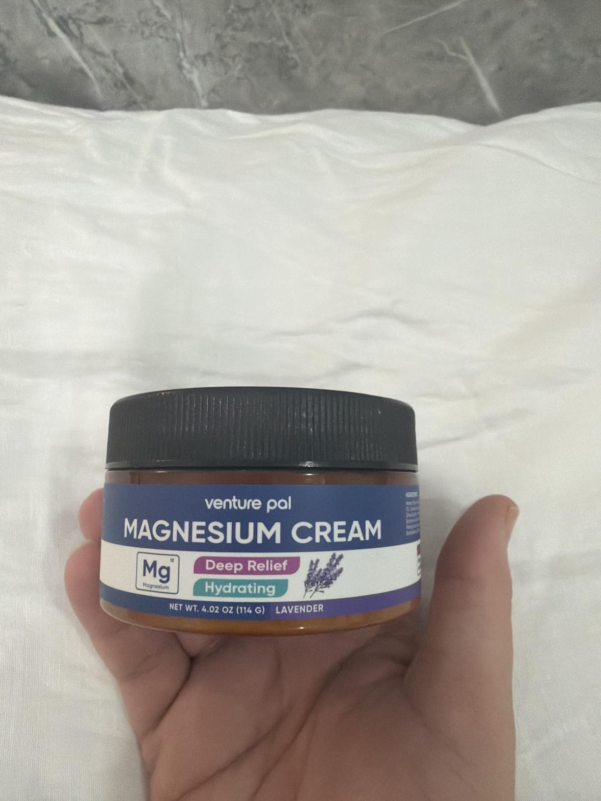 Venture Pal Topical Magnesium Cream, Fast-Absorbing Magnesium Moisturizing Lotion with Coconut Oil, Shea Butter & Hyaluronic Acid, Suitable for Kids customer photo 1