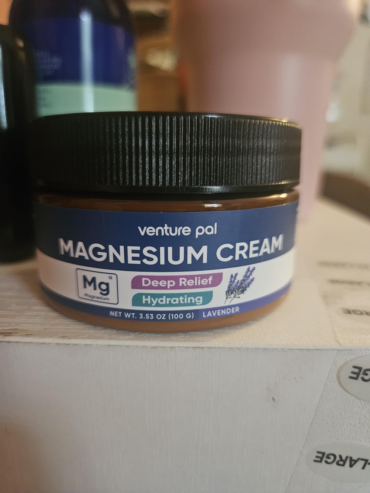 Venture Pal Topical Magnesium Cream, Fast-Absorbing Magnesium Moisturizing Lotion with Coconut Oil, Shea Butter & Hyaluronic Acid, Suitable for Kids customer photo 2