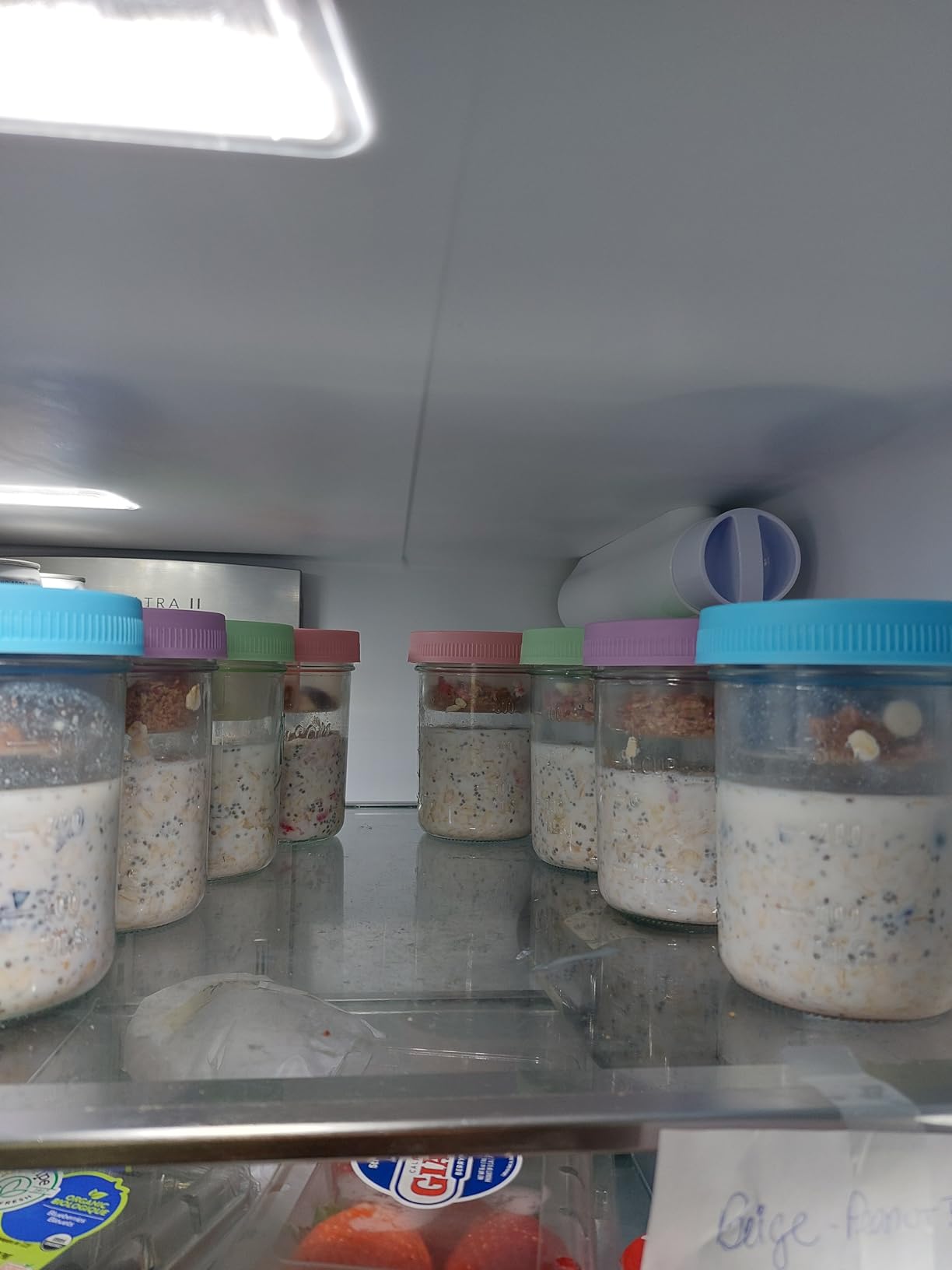 Xyptorix 16 oz Overnight Oats Containers with Lids, 6-Pack Leak-Proof Wide Mouth Mason Jars & Separate Compartments for Fruits/Nuts, Airtight Glass Jars for Chia Pudding, Yogurt, Parfait and Salad customer photo 1