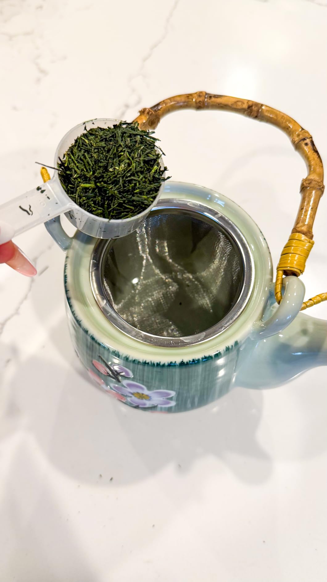 FKRO Organic Gyokuro | Premium Japanese Shade-Grown Green Tea | Hand-Picked Loose Leaf Tea, Shaded for 21 Days | Freshly Flown from Japan Monthly (100g/3.5oz Pouch) customer photo 2