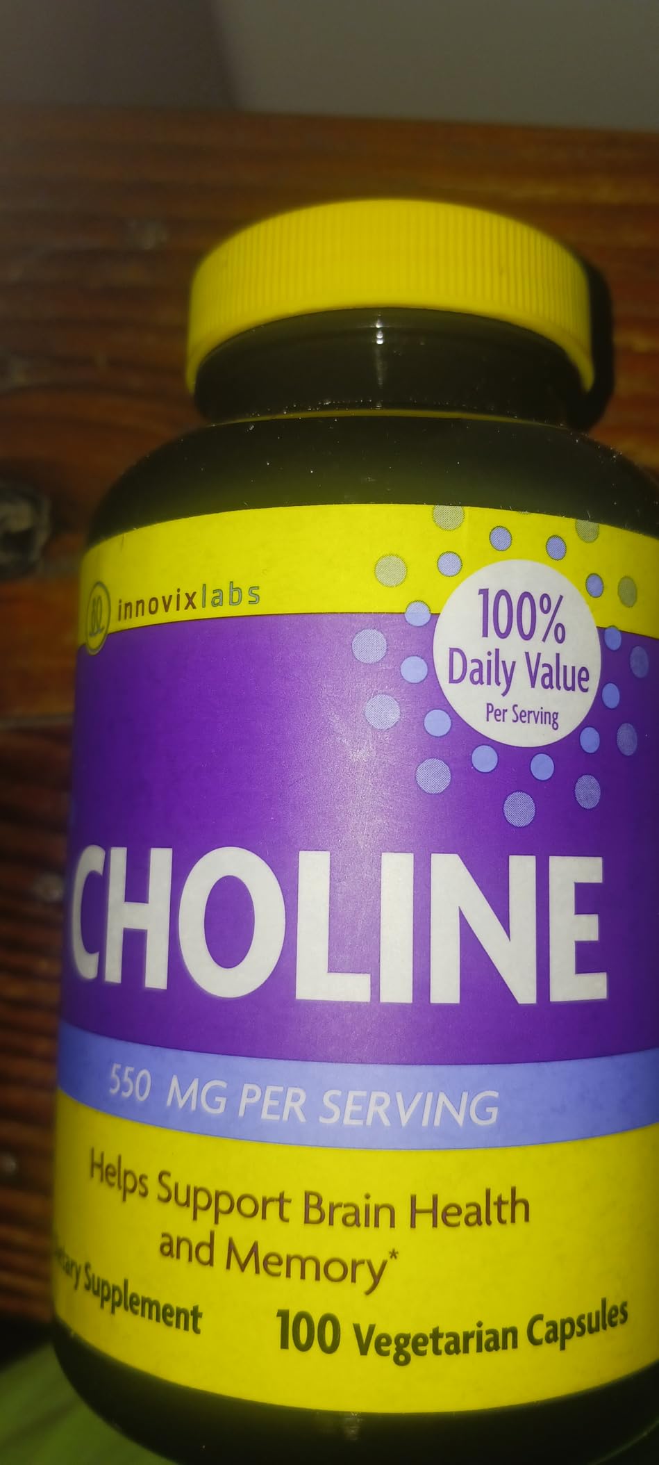 InnovixLabs Choline Supplement 550 mg, Pure Choline Bitartrate Brain Supplement for Memory and Focus, Supports Liver Function and Mental Clarity for Women and Men, Non-GMO, 50-Day Supply customer photo 1