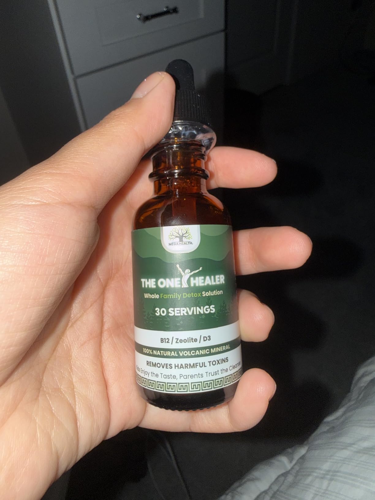 The One Healer Zeolite Detox for Kids & Adults - Pure Zeolite Drops with Methyl B12 and Vitamin D3 for Heavy Metal Detox and Full Body Cleanse - Advanced Natural Formula - 2oz Liquid Drops Supplement customer photo 1