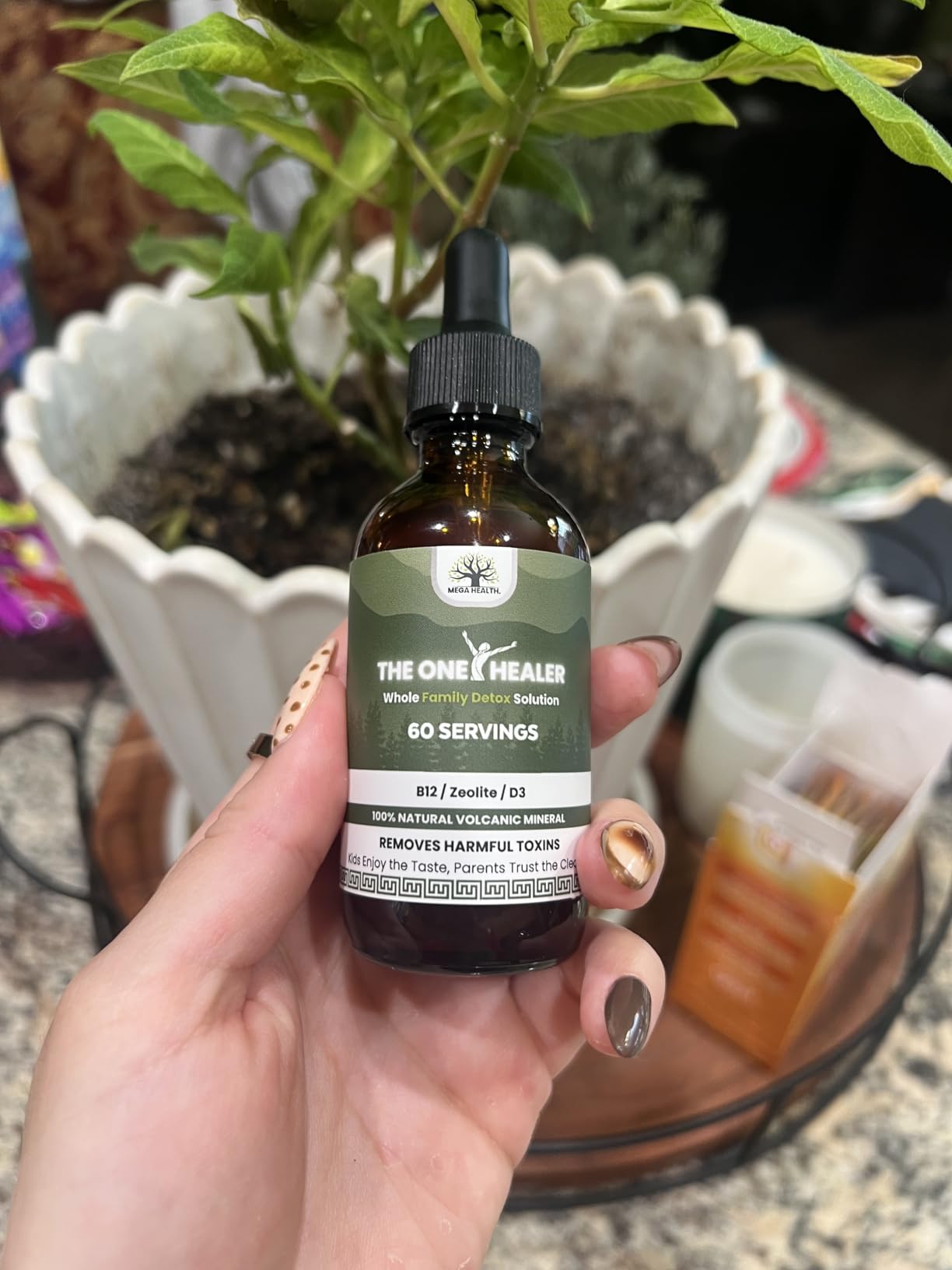 The One Healer Zeolite Detox for Kids & Adults - Pure Zeolite Drops with Methyl B12 and Vitamin D3 for Heavy Metal Detox and Full Body Cleanse - Advanced Natural Formula - 2oz Liquid Drops Supplement customer photo 2