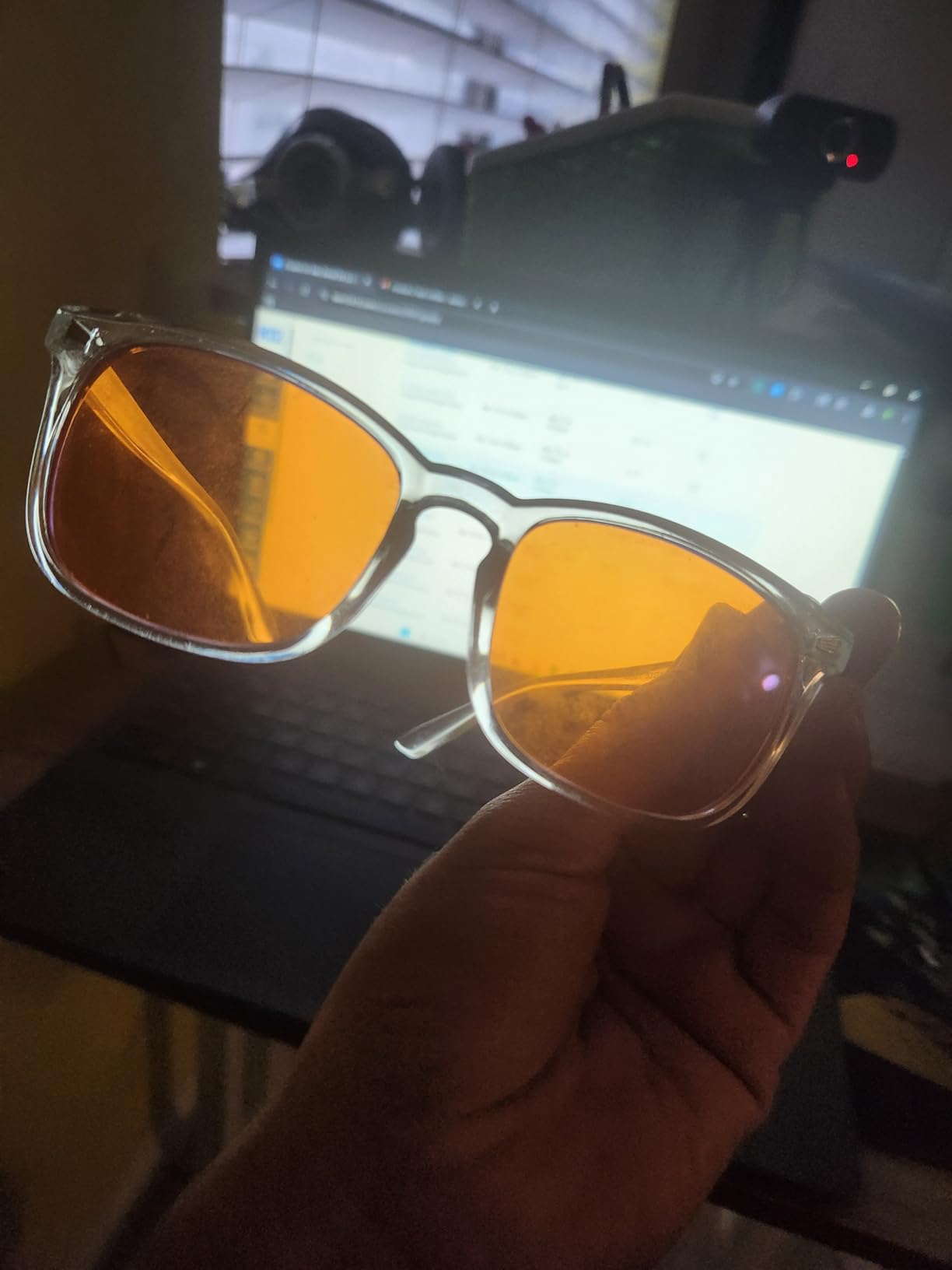 98.6% Blue Light Blocking Glasses for Computer & Gaming - Anti Harmful Blue Ray for Better Sleep, Amber Lenses Anti Fatigue & Eye Strain customer photo 2