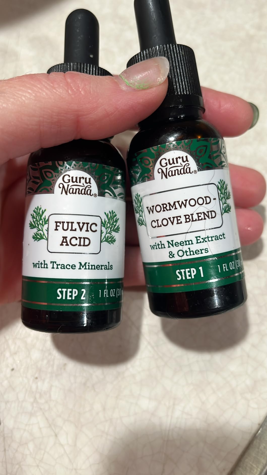 GuruNanda Gutcleanse 2-Step Kit - Dietary Supplement to Help with Digestion - Blend of Fulvic Acid, Wormwood, Clove & Neem Extract, 2x1 FlOz customer photo 2