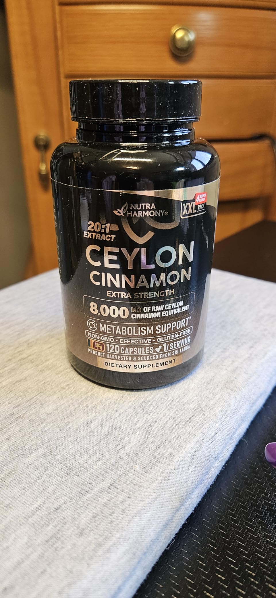 Ceylon Cinnamon Capsules - Extra Strength - Energy, Heart & Metabolism Support - for Men & Women - Pure Natural Extract 20:1 Supplement - Lab Tested - GMO & Gluten Free, 120 Capsules, 4 Month Supply customer photo 1
