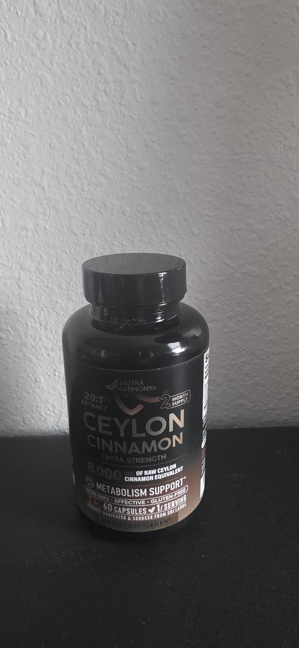 Ceylon Cinnamon Capsules - Extra Strength - Energy, Heart & Metabolism Support - for Men & Women - Pure Natural Extract 20:1 Supplement - Lab Tested - GMO & Gluten Free, 120 Capsules, 4 Month Supply customer photo 2