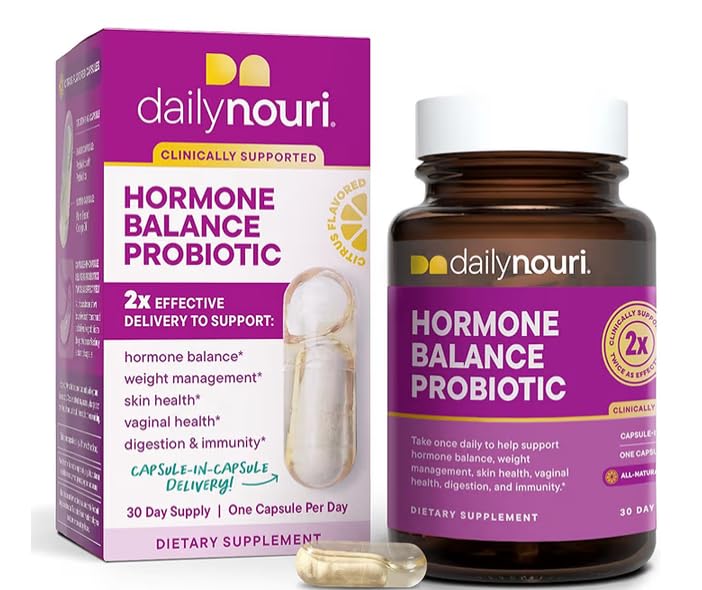 Daily Nouri Hormone Balance Probiotics for Women | Supports Healthy Estrogen Metabolism, Hormone & Cycle Health | Gut-Estrogen/Estrobolome Support | 7 Clinically Studied Strains + Plant-Based Omega customer photo 2