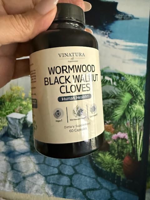 VINATURA Wormwood Black Walnut Clove Capsules - Cleanse, Detox, Intestinal Guard Formula Supplement for Humans, with Wormwood herb, Black Walnut Extract Combination, 60 Capsules customer photo 2